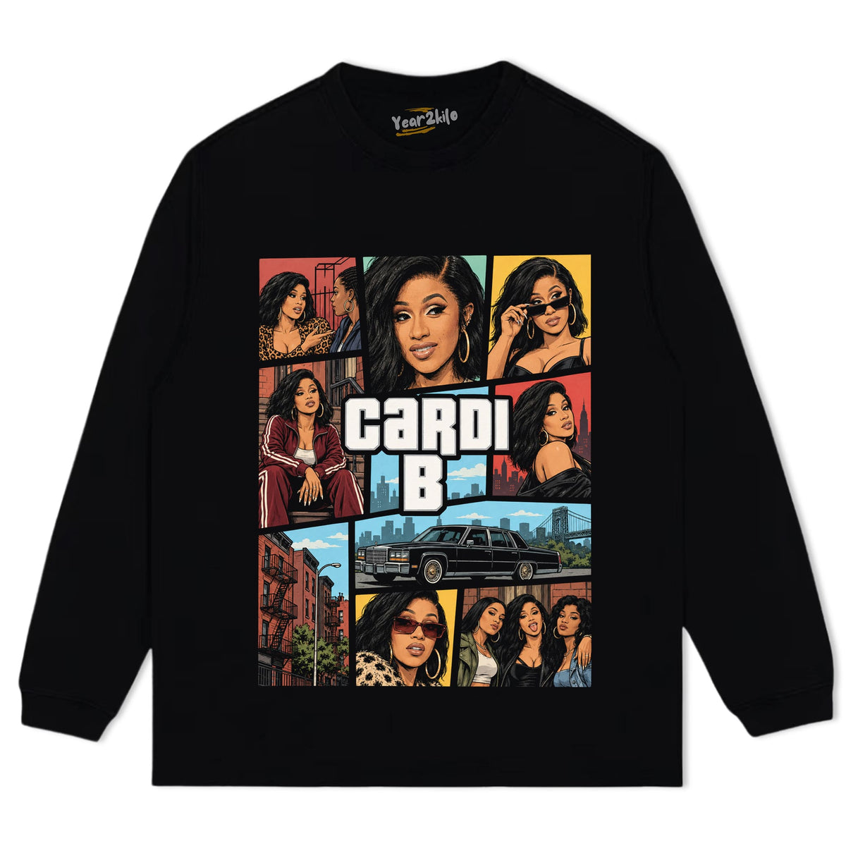 CARDI B - GTA V2 TANK TOP & TEE & LONG SLEEVE & LAYERED LS & HOODIE