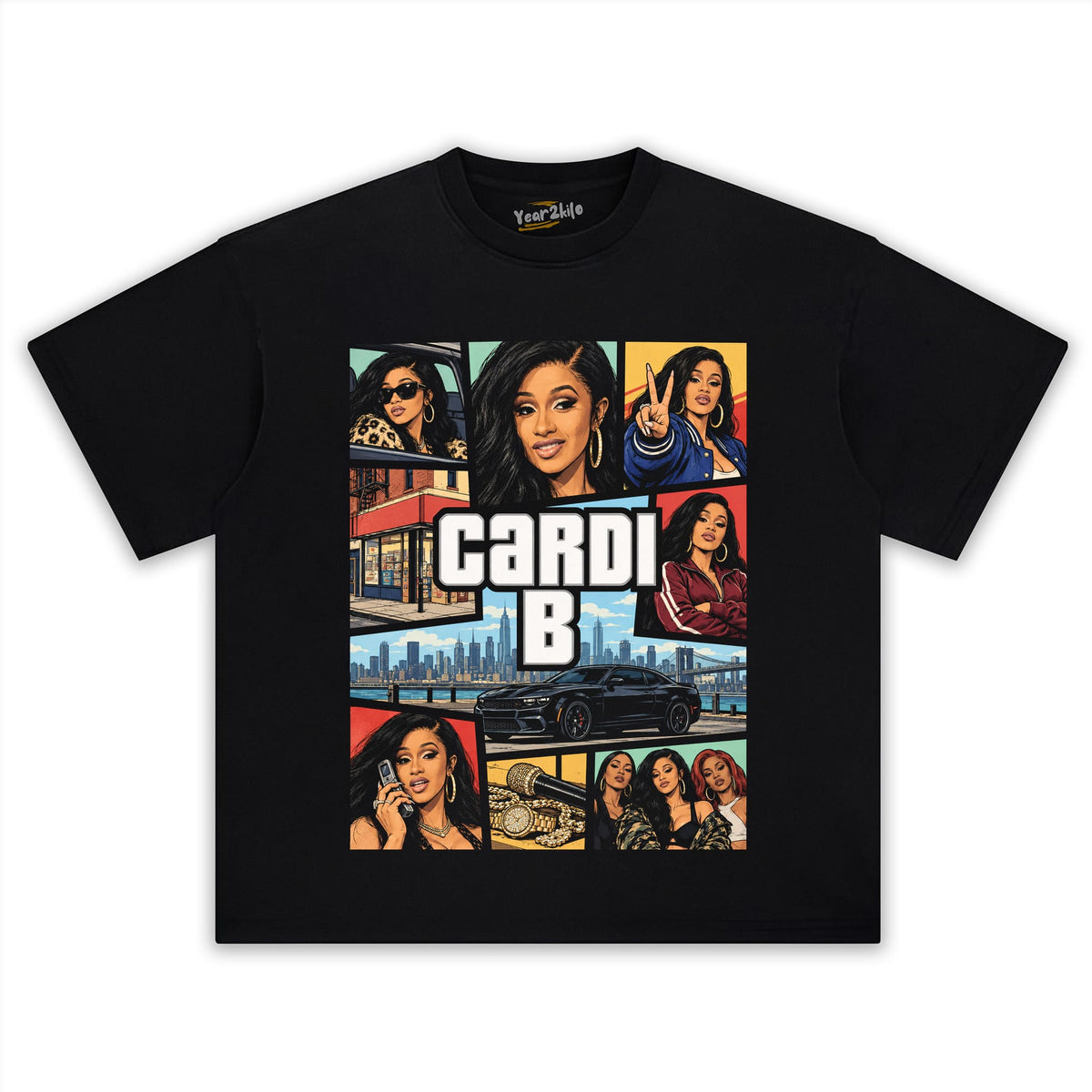 CARDI B - GTA V3 TANK TOP & TEE & LONG SLEEVE & LAYERED LS & HOODIE