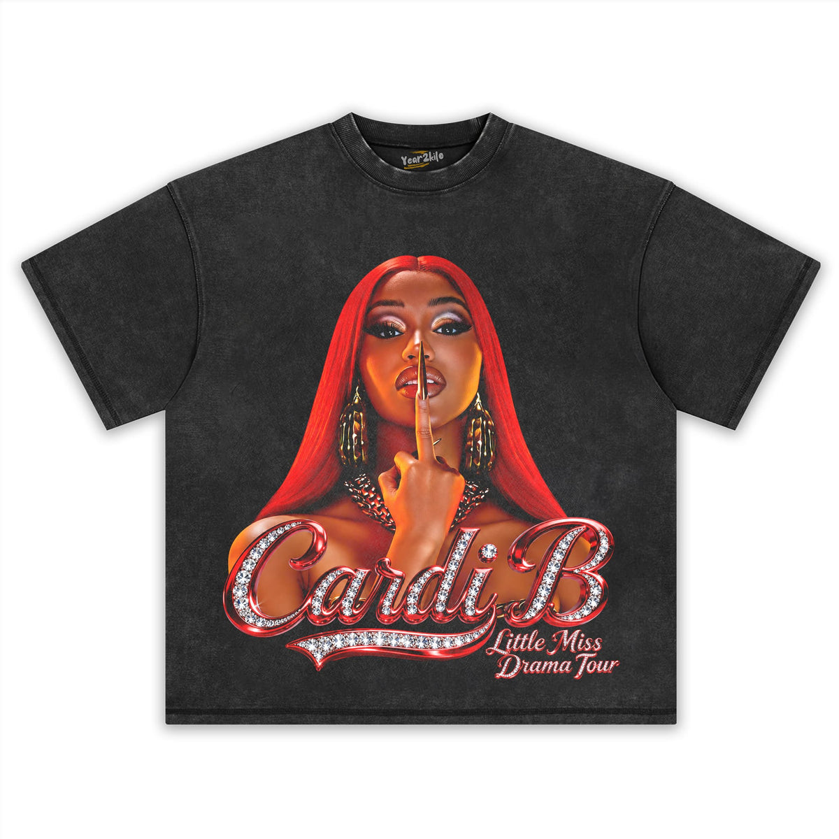 CARDI B - LITTLE MISS DRAMA TOUR TANK TOP & TEE & LONG SLEEVE & LAYERED LS & HOODIE