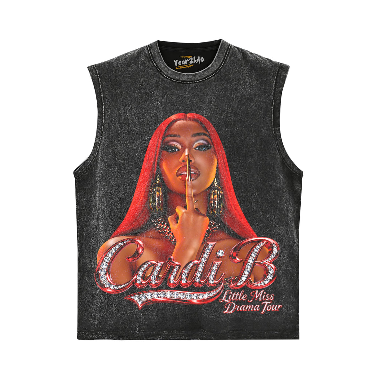 CARDI B - LITTLE MISS DRAMA TOUR TANK TOP & TEE & LONG SLEEVE & LAYERED LS & HOODIE