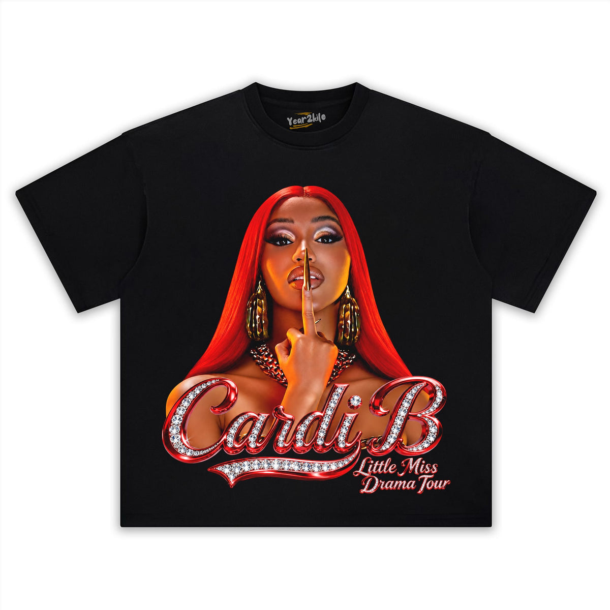 CARDI B - LITTLE MISS DRAMA TOUR TANK TOP & TEE & LONG SLEEVE & LAYERED LS & HOODIE