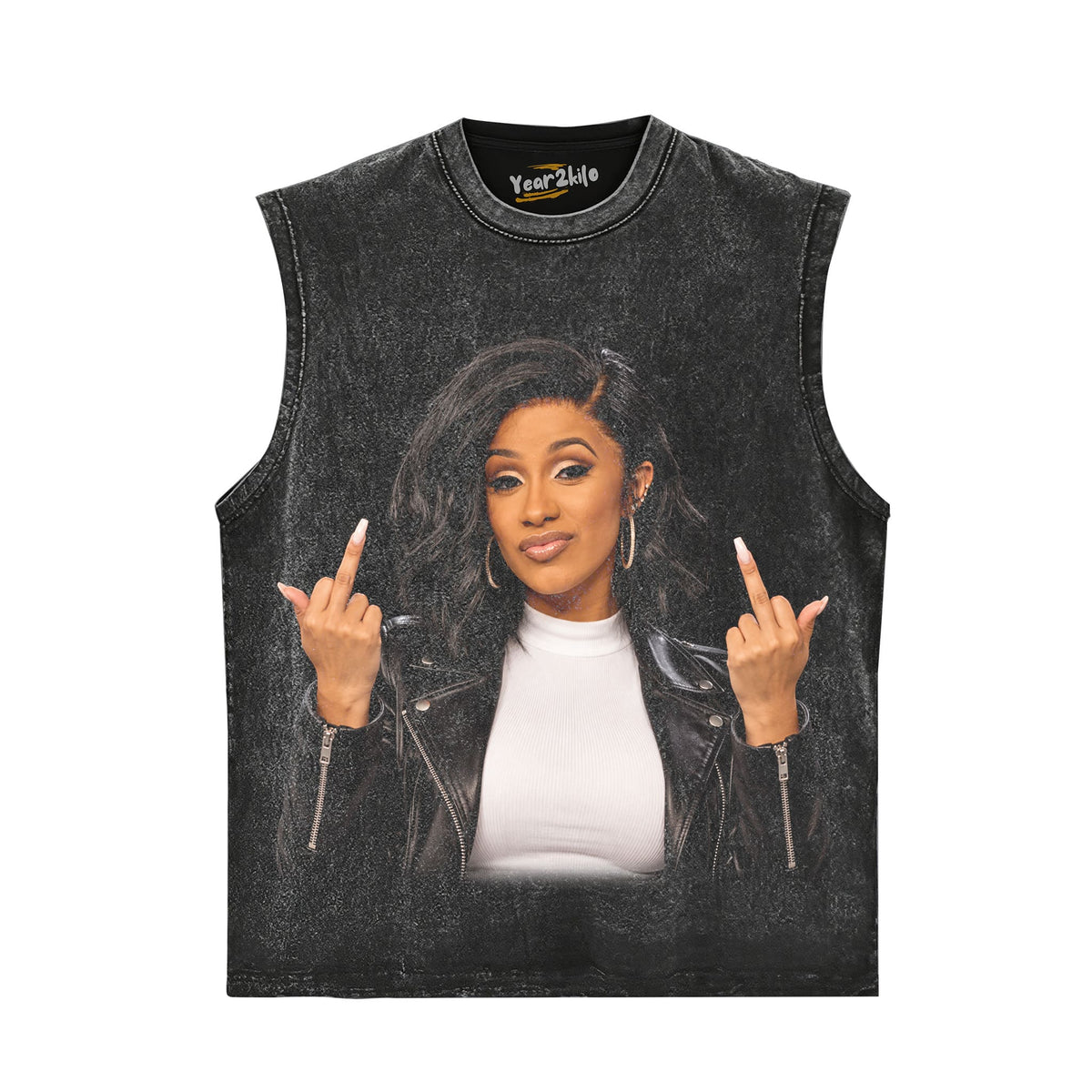 CARDI B - MIDDLE FINGBER TANK TOP & TEE & LONG SLEEVE & LAYERED LS & HOODIE