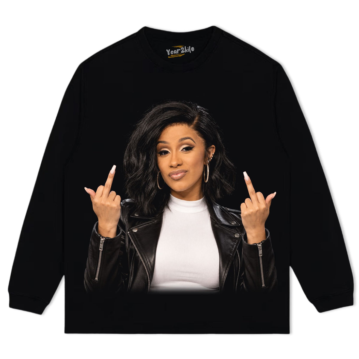 CARDI B - MIDDLE FINGBER TANK TOP & TEE & LONG SLEEVE & LAYERED LS & HOODIE