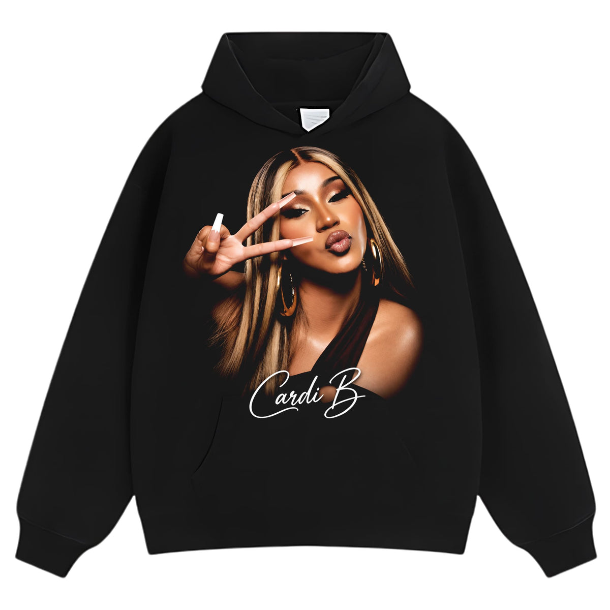 CARDI B PEACE SIGN TANK TOP & TEE & LONG SLEEVE & LAYERED LS & HOODIE