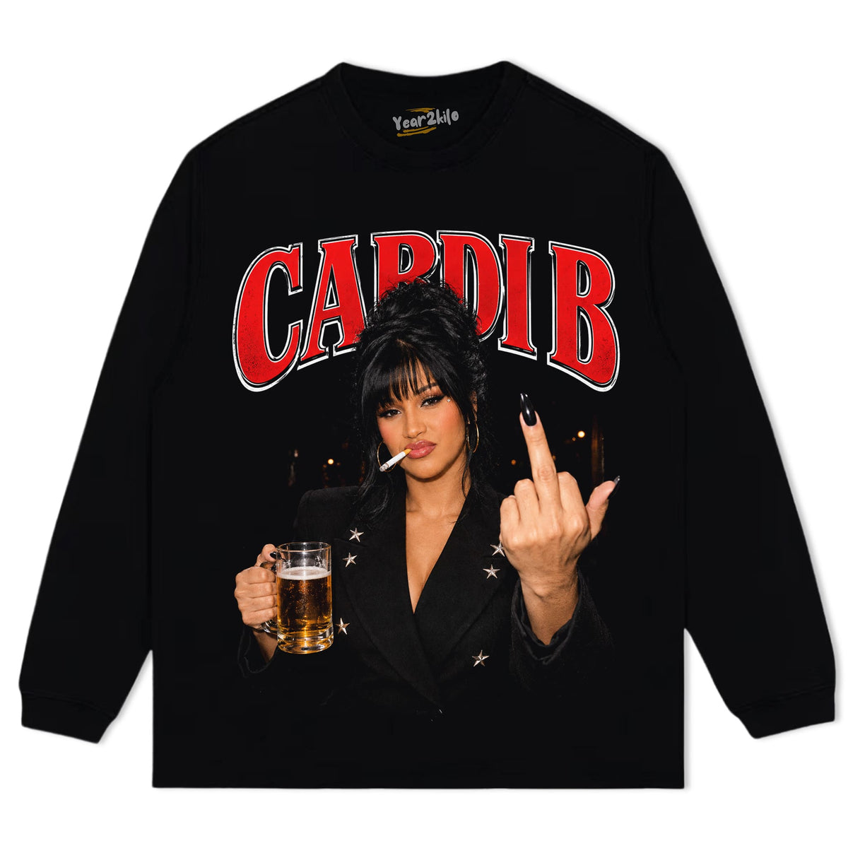 CARDI B VINTAGE TANK TOP & TEE & LONG SLEEVE & LAYERED LS & HOODIE