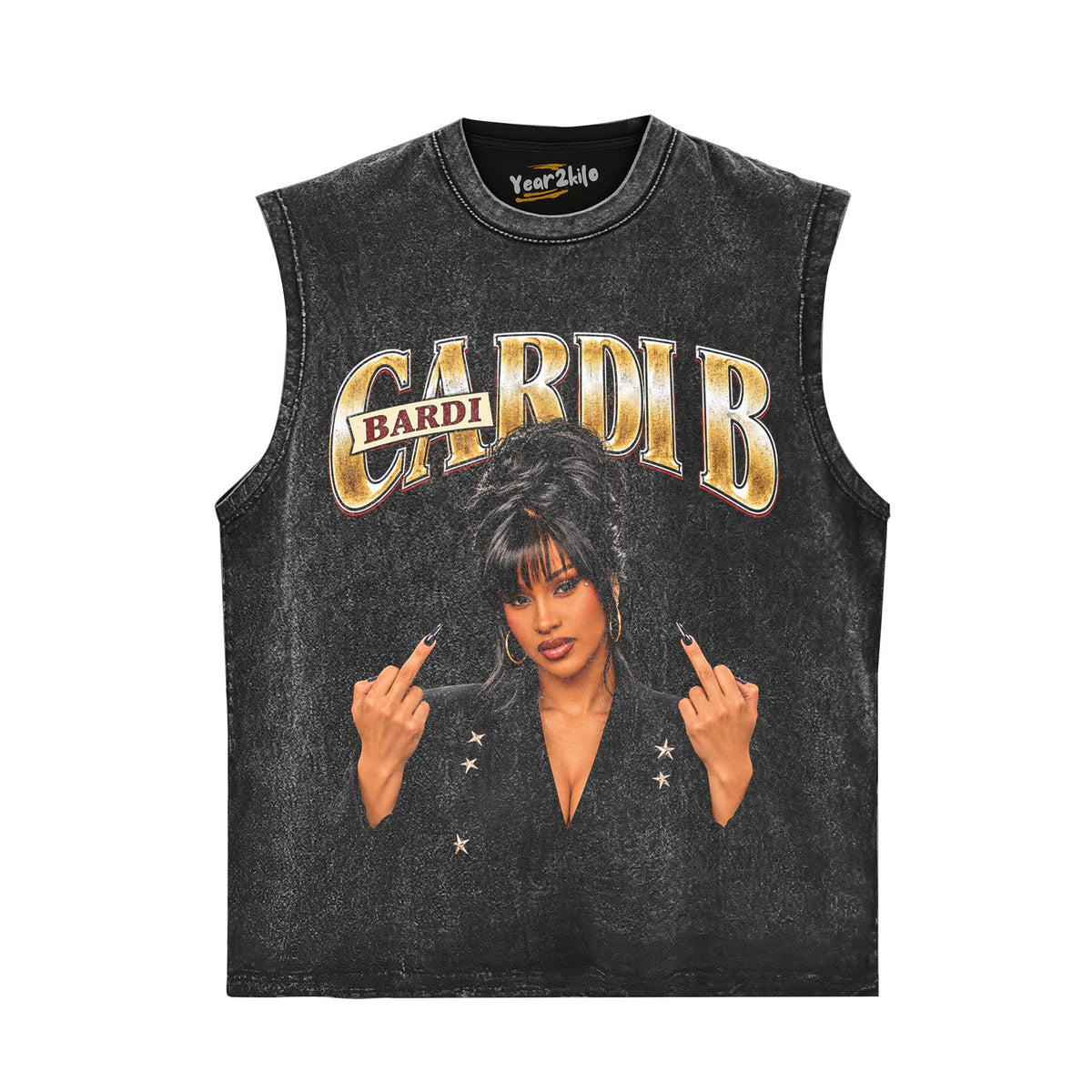 CARDI B VINTAGE V2 TANK TOP & TEE & LONG SLEEVE & LAYERED LS & HOODIE