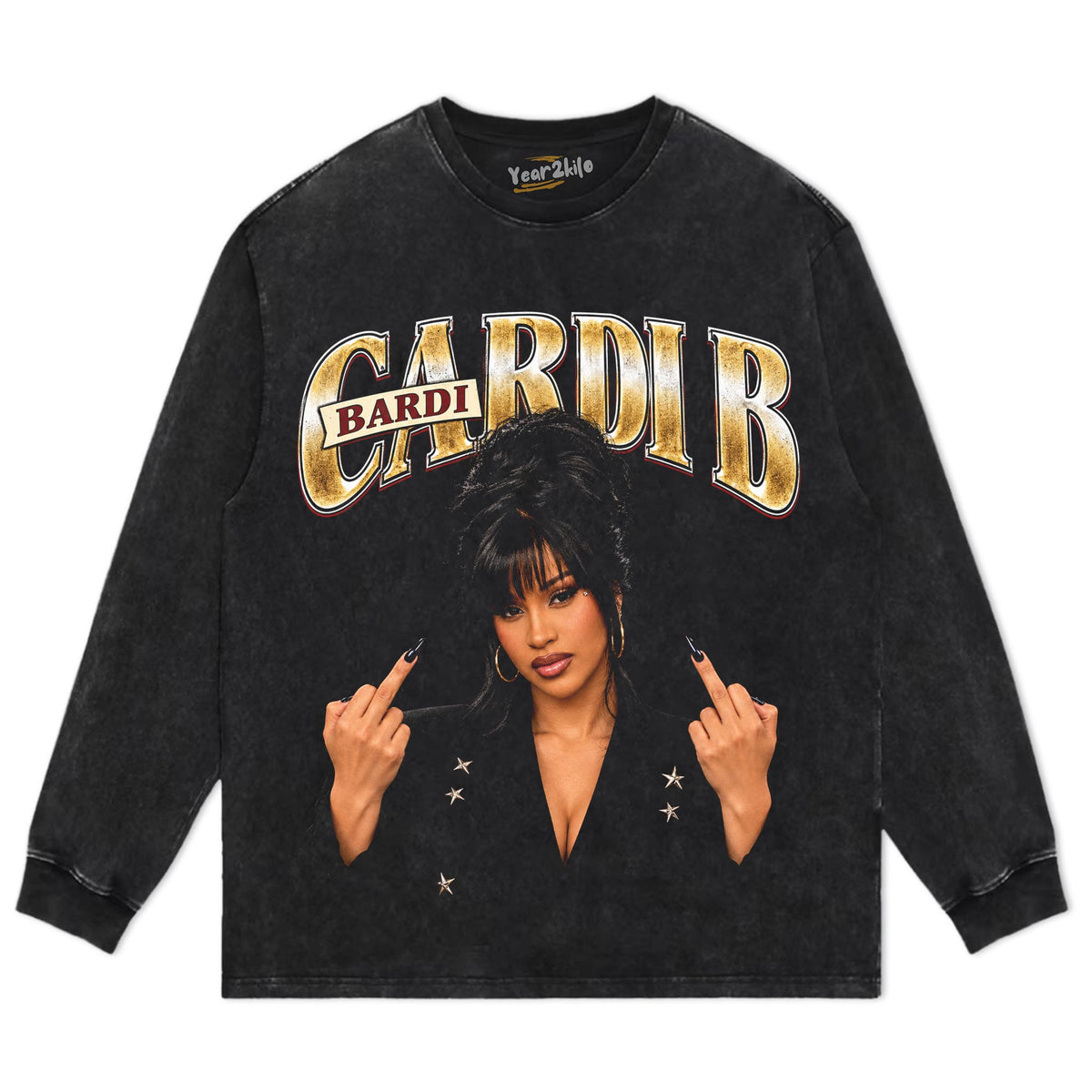 CARDI B VINTAGE V2 TANK TOP & TEE & LONG SLEEVE & LAYERED LS & HOODIE