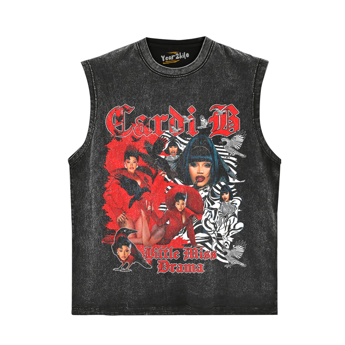 CARDI B VINTAGE V4 TANK TOP & TEE & LONG SLEEVE & LAYERED LS & HOODIE