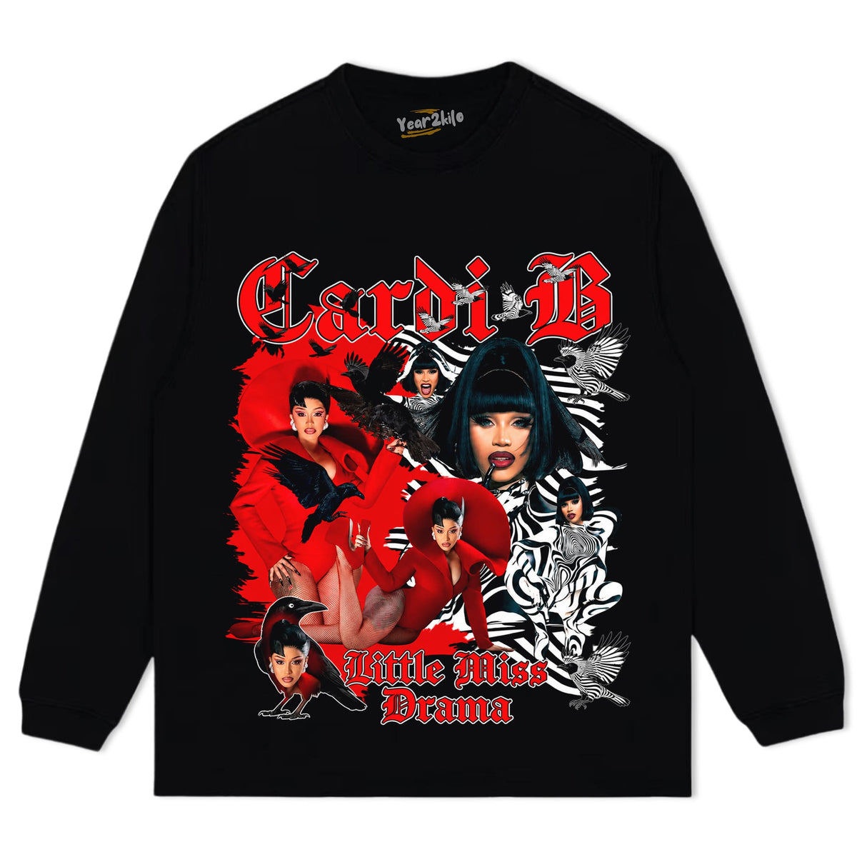 CARDI B VINTAGE V4 TANK TOP & TEE & LONG SLEEVE & LAYERED LS & HOODIE