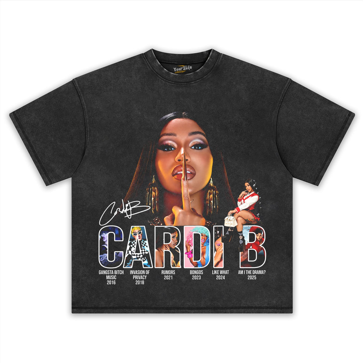 CARDI B VINTAGE V5 TANK TOP & TEE & LONG SLEEVE & LAYERED LS & HOODIE
