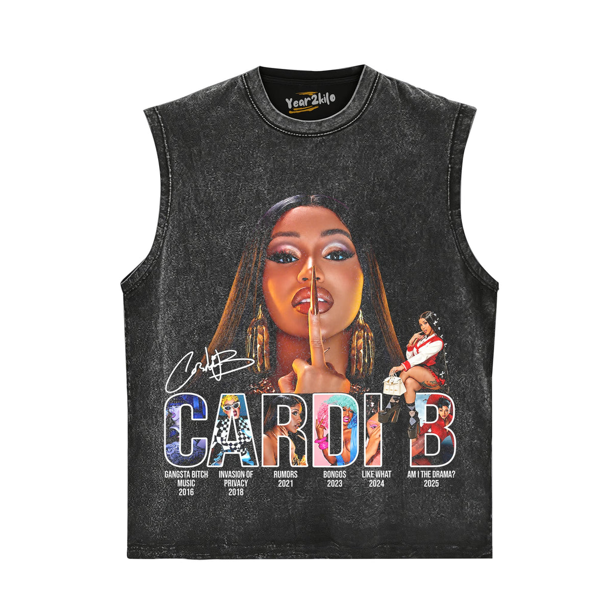 CARDI B VINTAGE V5 TANK TOP & TEE & LONG SLEEVE & LAYERED LS & HOODIE