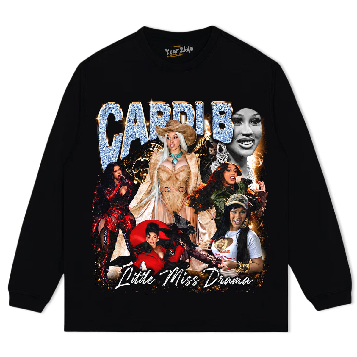 CARDI B VINTAGE V6 TANK TOP & TEE & LONG SLEEVE & LAYERED LS & HOODIE