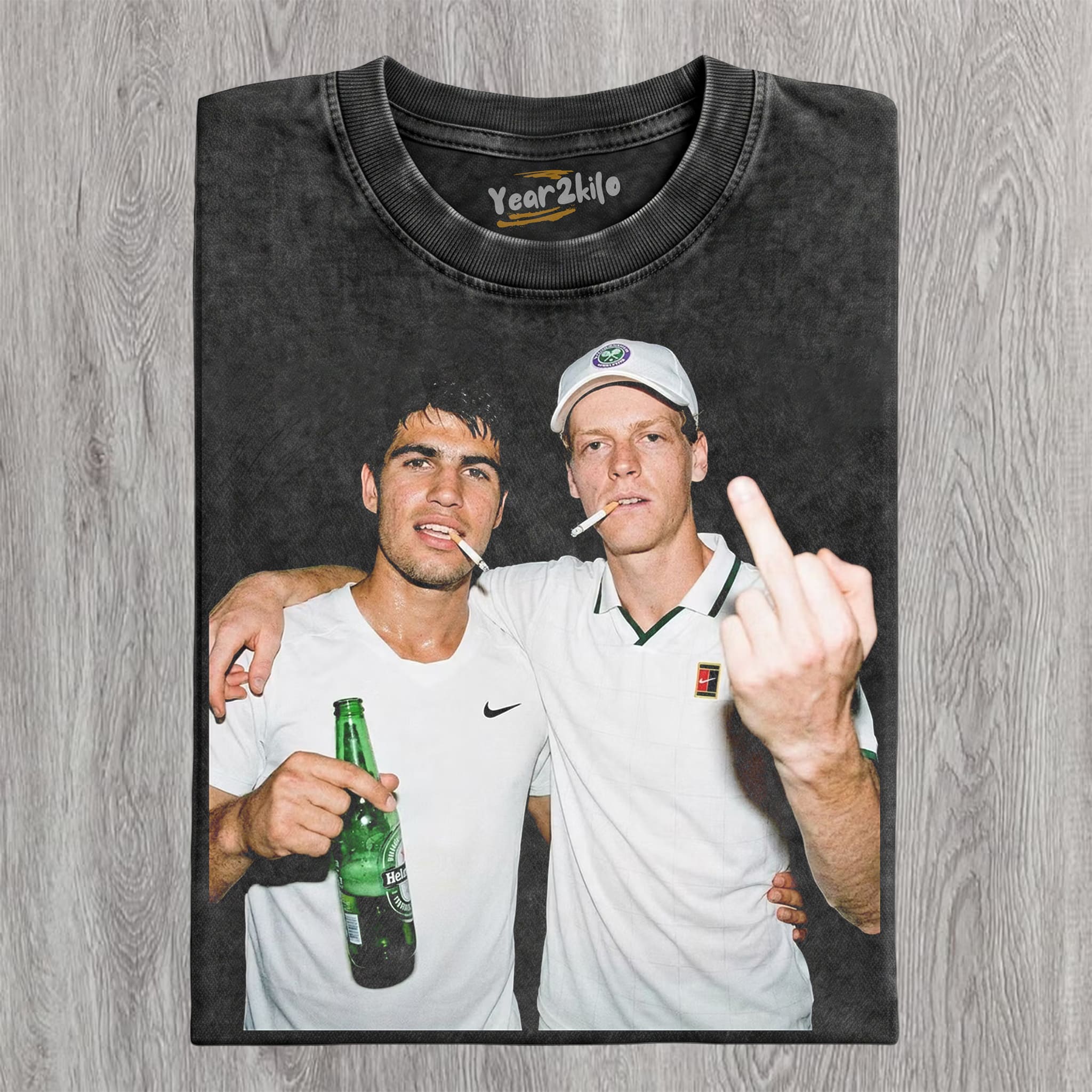 CARLOS ALCARAZ & JANNIK SINNER TANK TOP & TEE & LONG SLEEVE & LAYERED LS & HOODIE