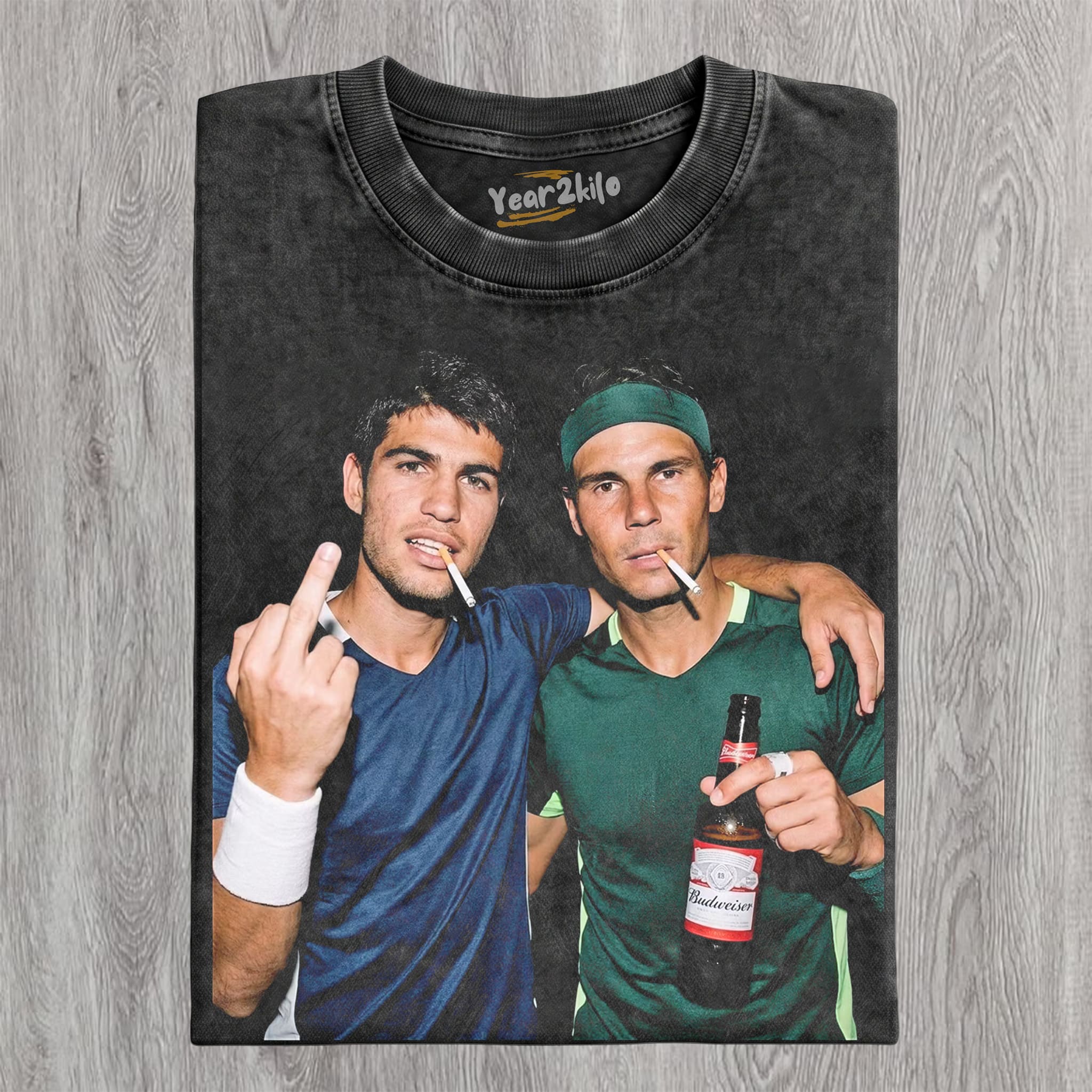 CARLOS ALCARAZ & RAFAEL NADAL TANK TOP & TEE & LONG SLEEVE & LAYERED LS & HOODIE