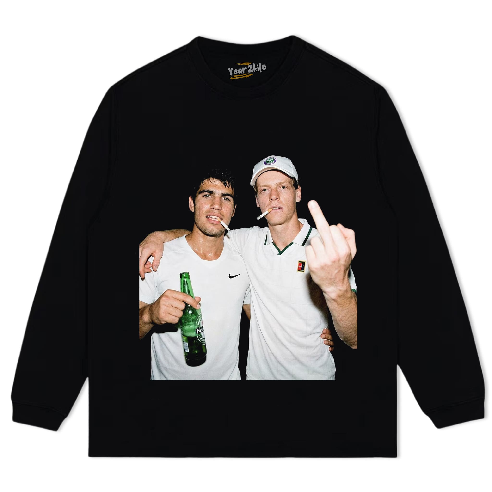 CARLOS ALCARAZ & JANNIK SINNER TANK TOP & TEE & LONG SLEEVE & LAYERED LS & HOODIE
