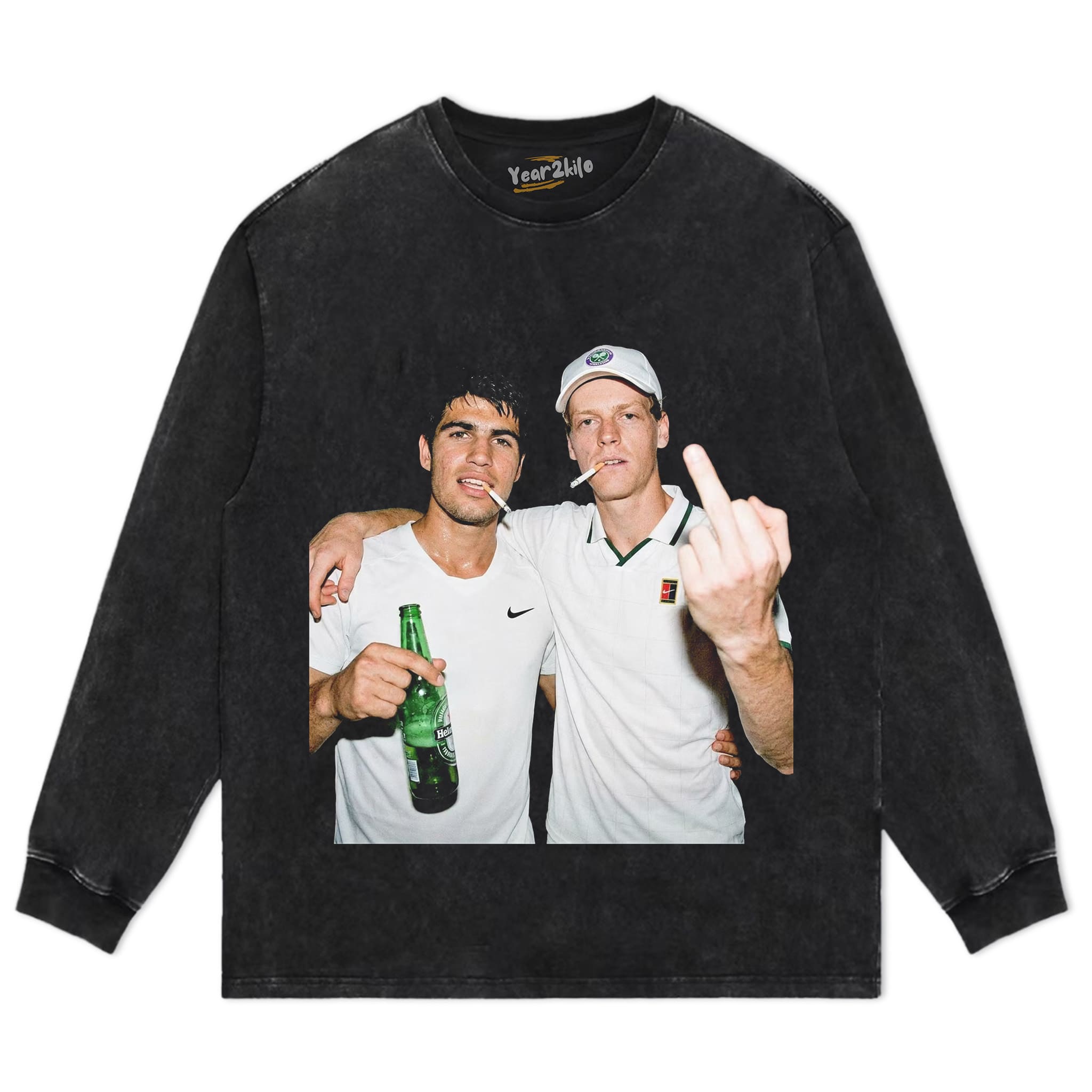 CARLOS ALCARAZ & JANNIK SINNER TANK TOP & TEE & LONG SLEEVE & LAYERED LS & HOODIE