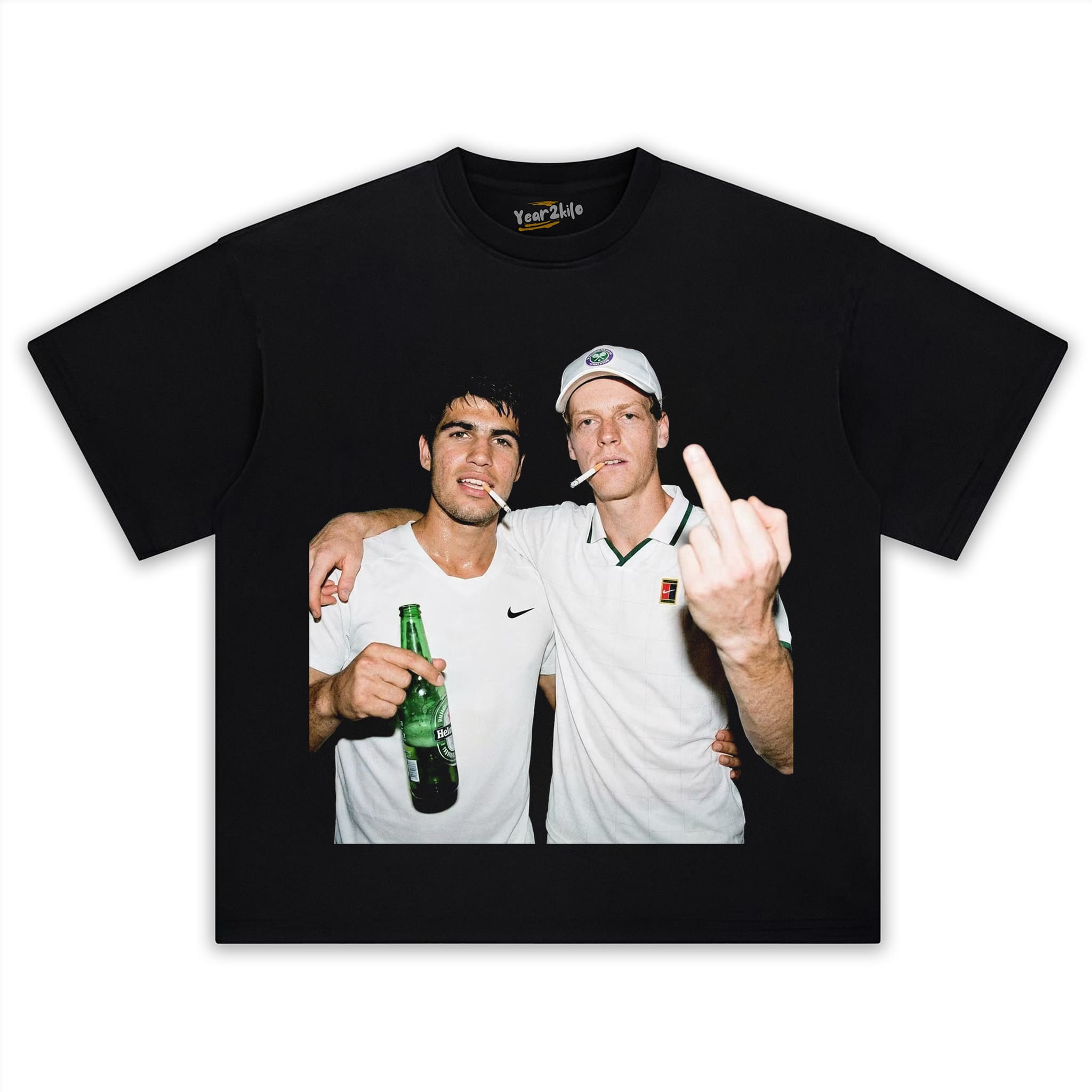 CARLOS ALCARAZ & JANNIK SINNER TANK TOP & TEE & LONG SLEEVE & LAYERED LS & HOODIE