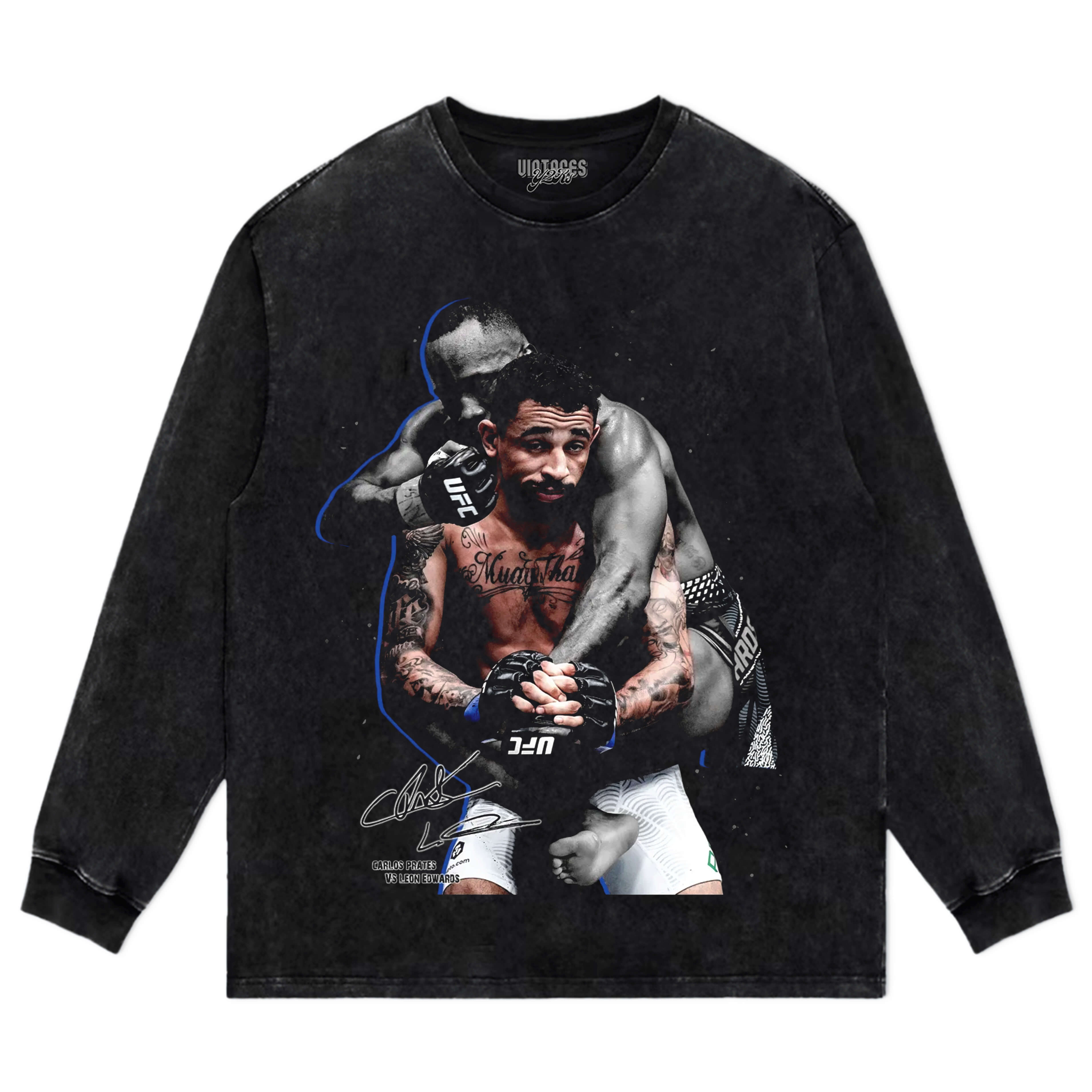 CARLOS PRATES VS LEON EDWARDS  V12 TEE & LS & HOODIE