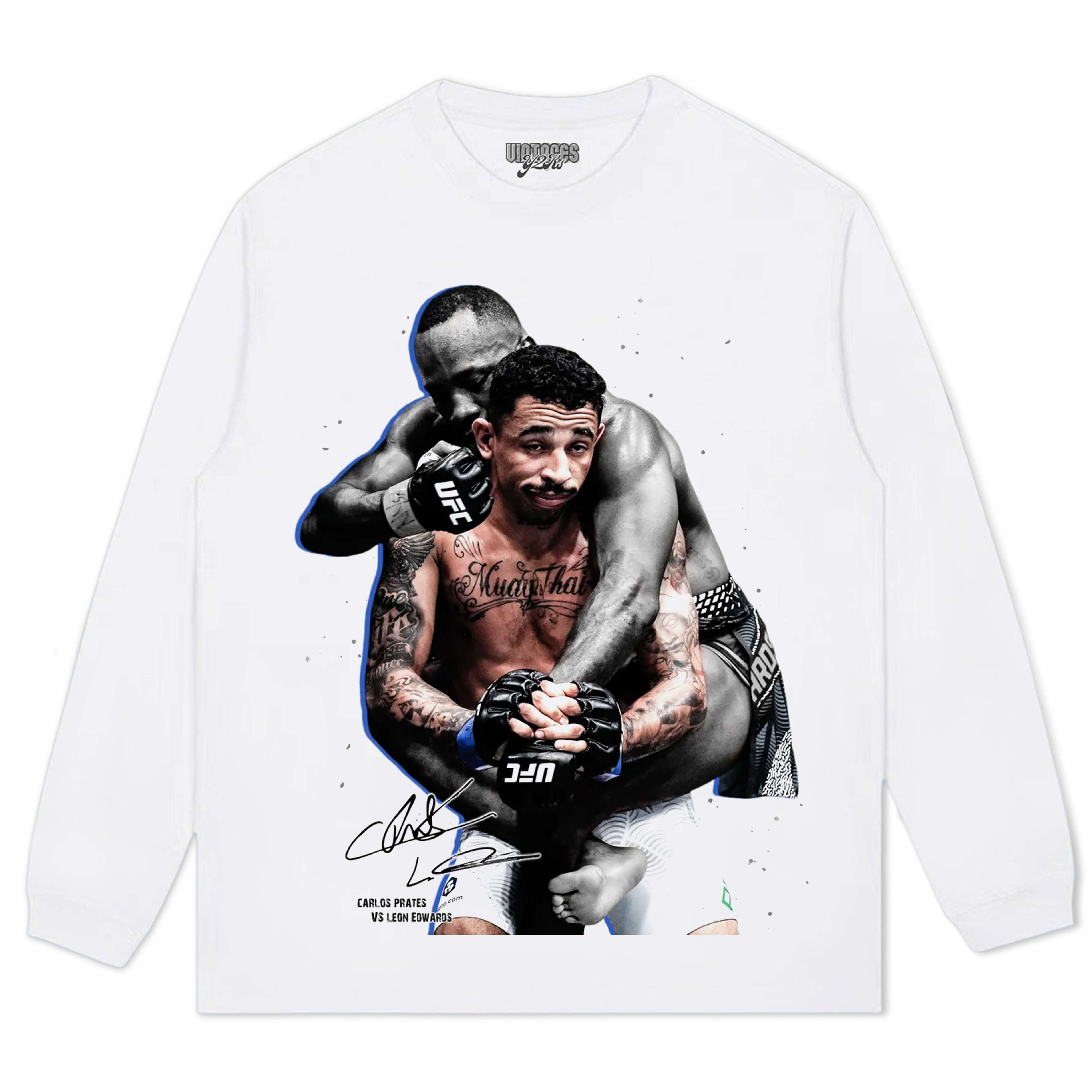 CARLOS PRATES VS LEON EDWARDS  V12 TEE & LS & HOODIE