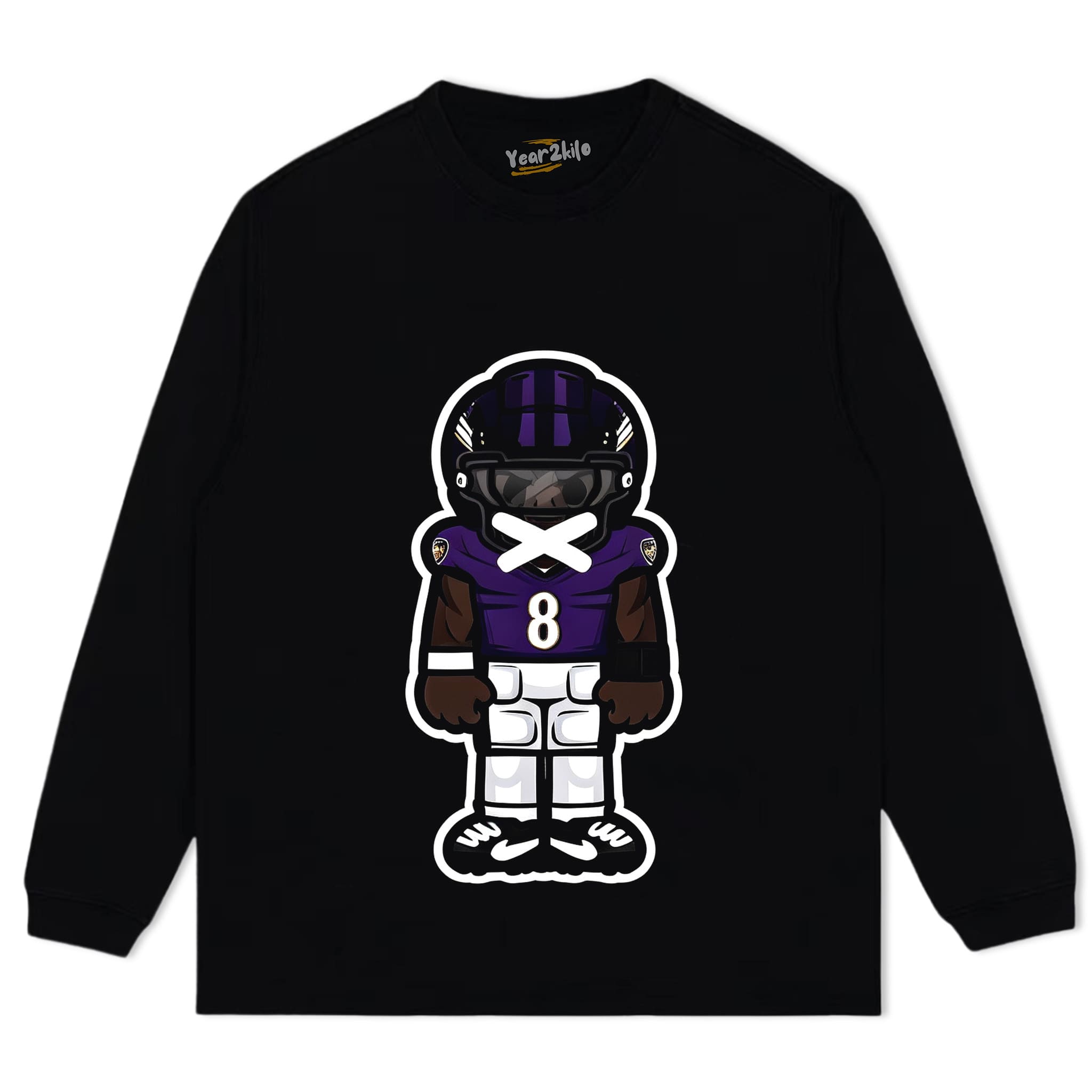 CARTOON FOOTBALL V2 TANK TOP & TEE & LONG SLEEVE & LAYERED LS & HOODIE