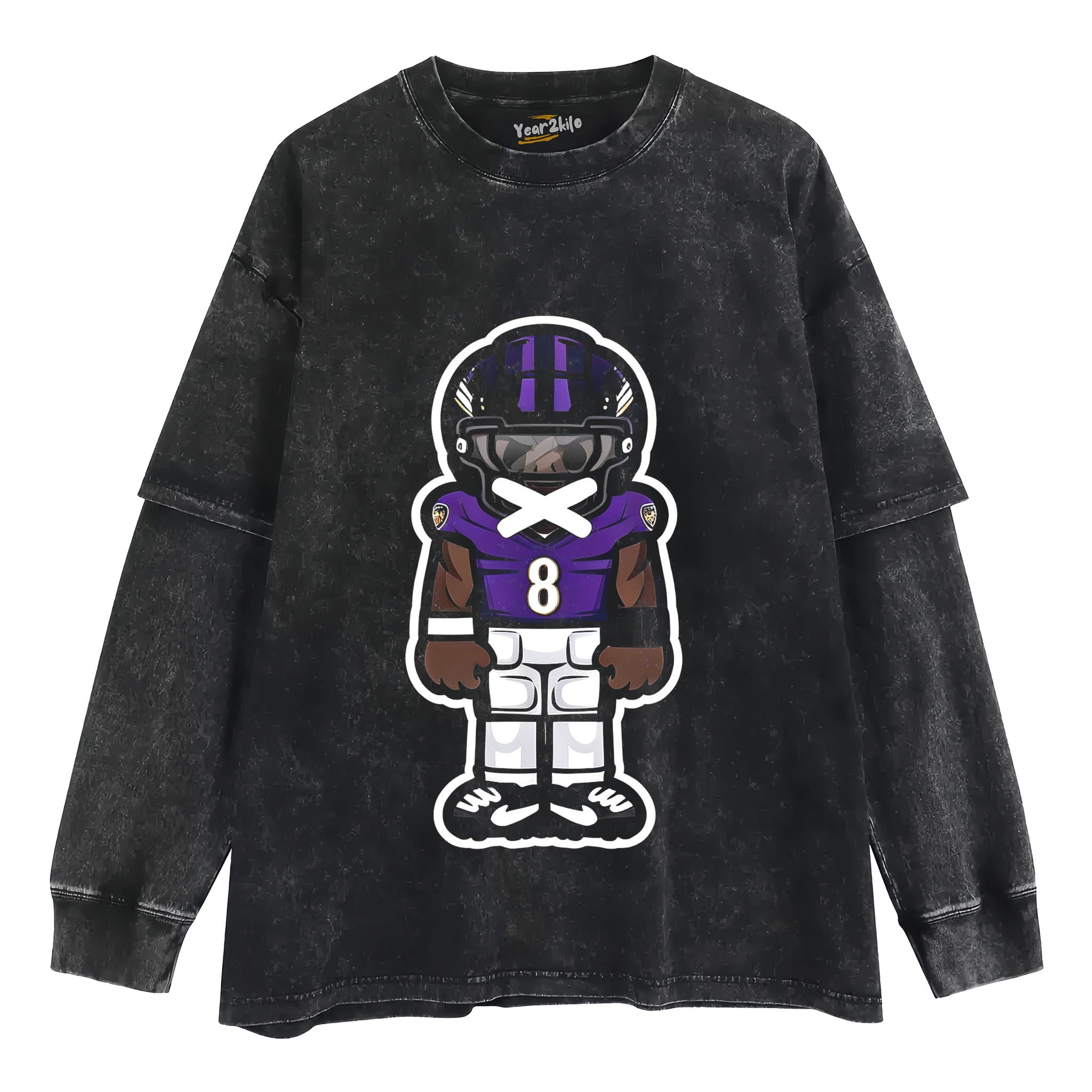 CARTOON FOOTBALL V2 TANK TOP & TEE & LONG SLEEVE & LAYERED LS & HOODIE