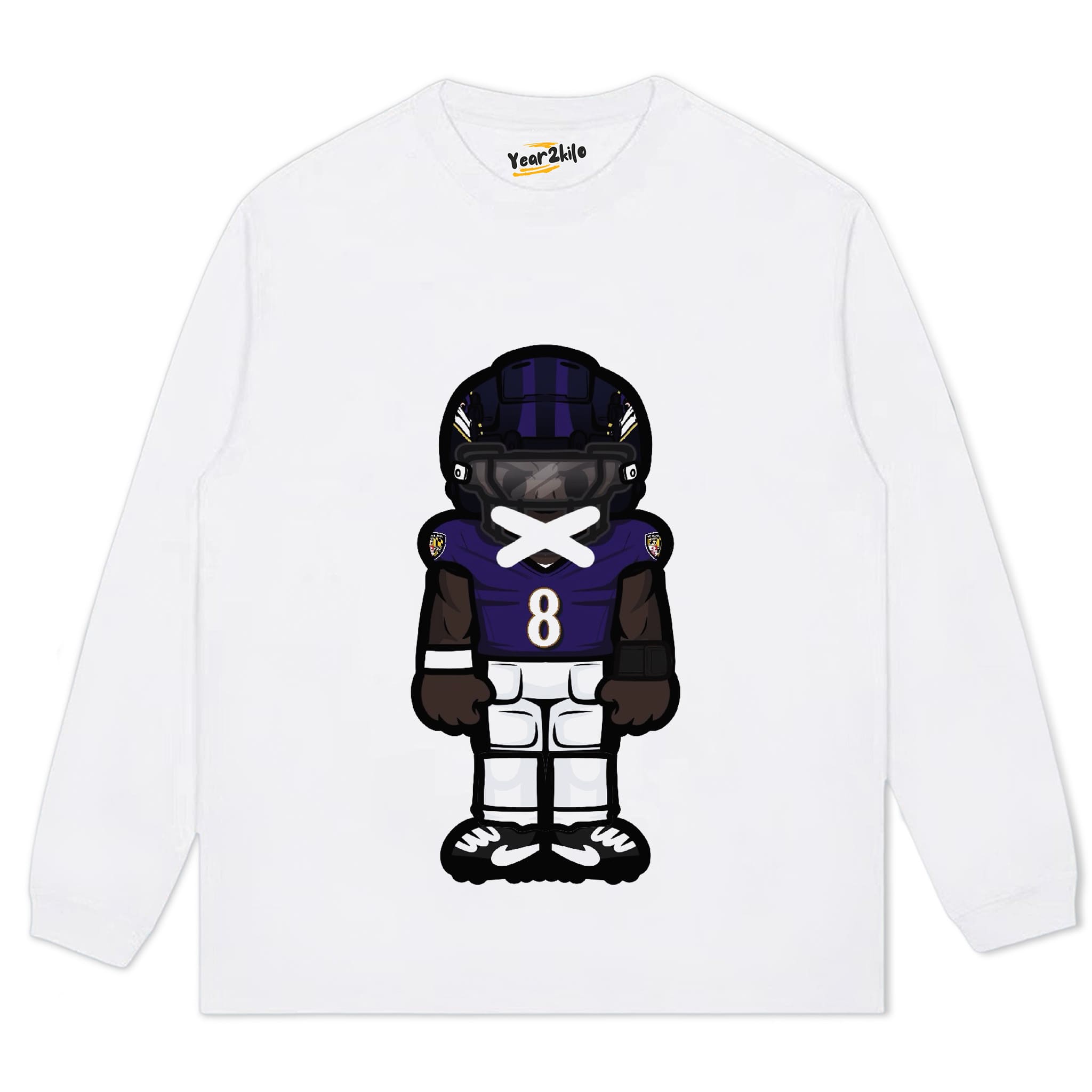 CARTOON FOOTBALL V2 TANK TOP & TEE & LONG SLEEVE & LAYERED LS & HOODIE