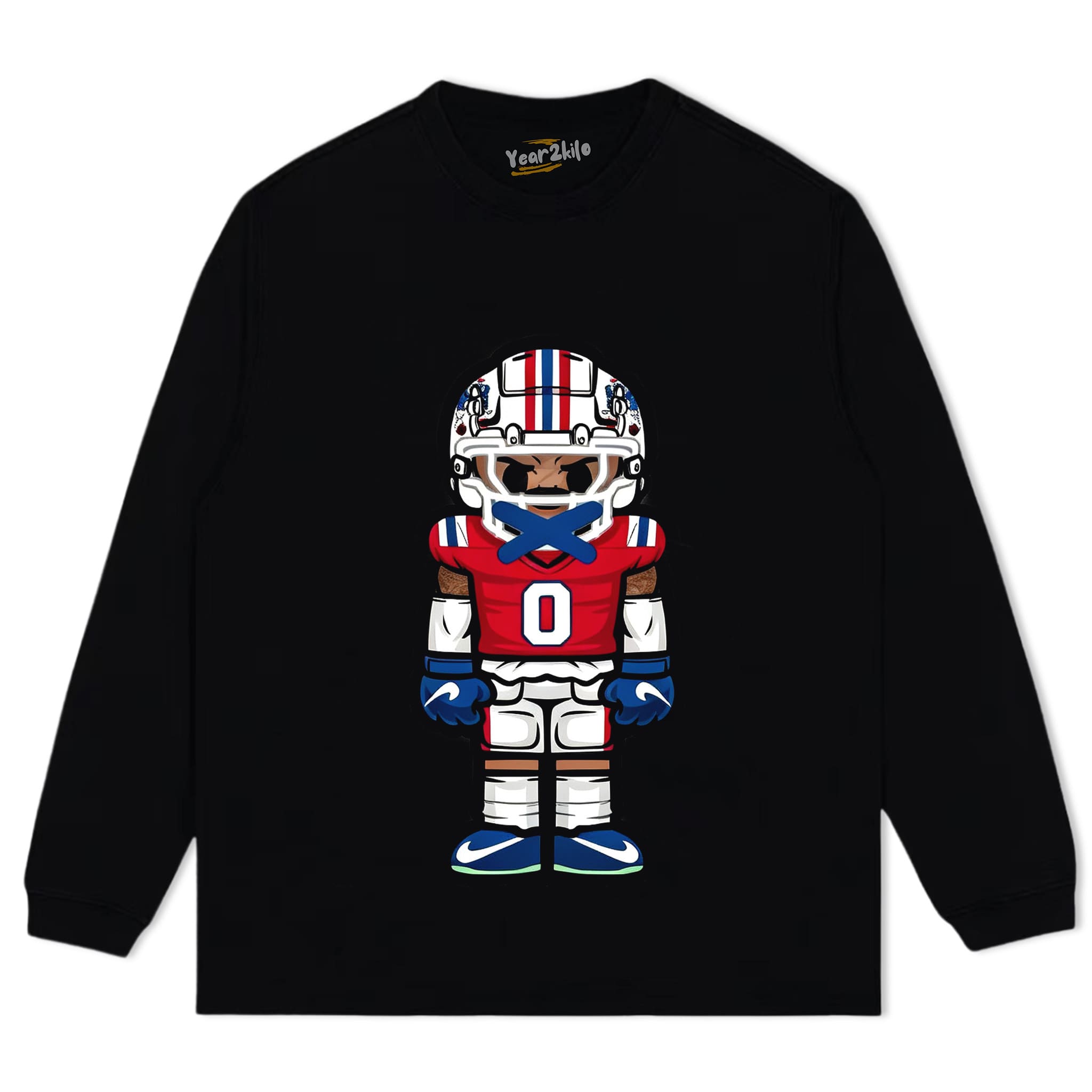 CARTOON FOOTBALL V4 TANK TOP & TEE & LONG SLEEVE & LAYERED LS & HOODIE