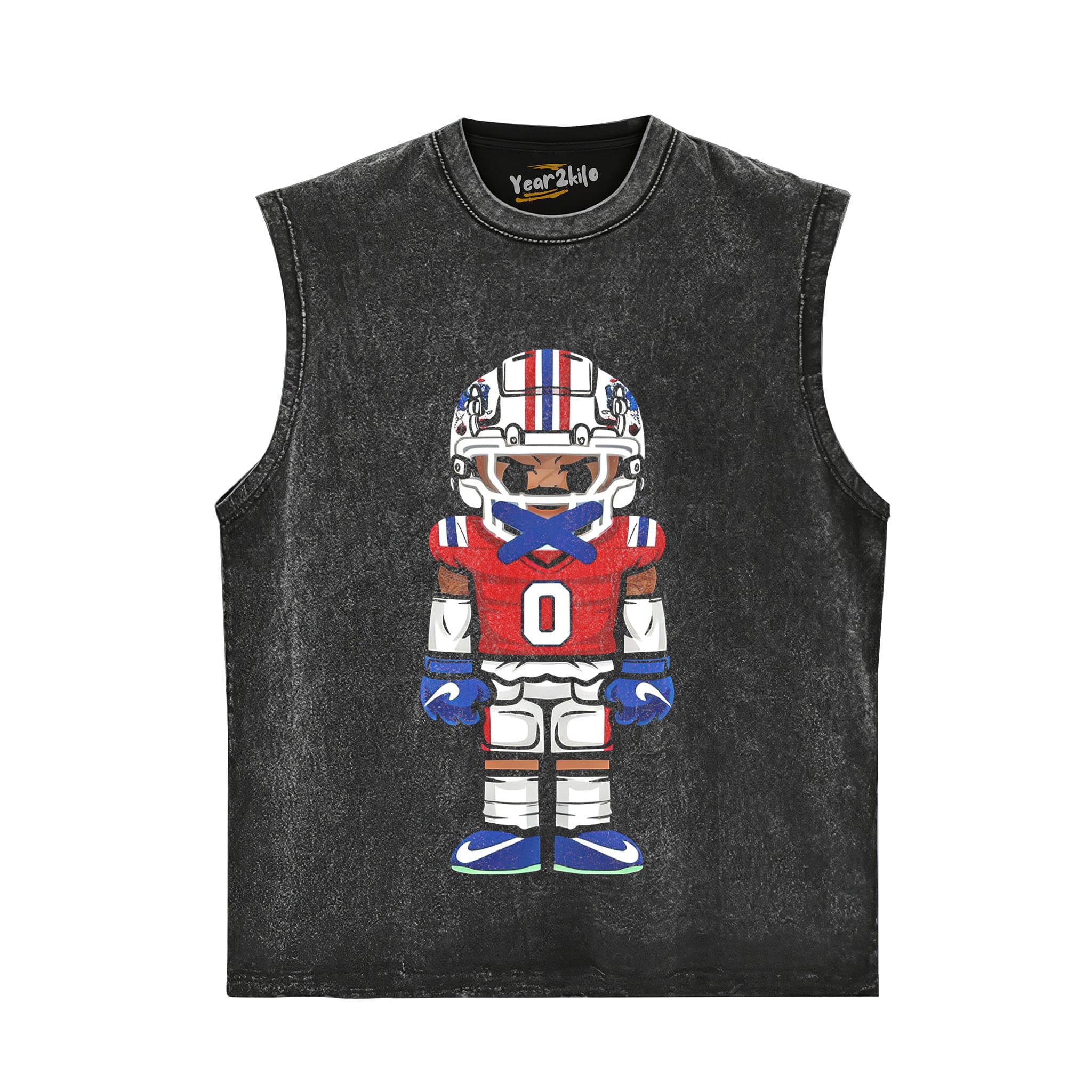 CARTOON FOOTBALL V4 TANK TOP & TEE & LONG SLEEVE & LAYERED LS & HOODIE