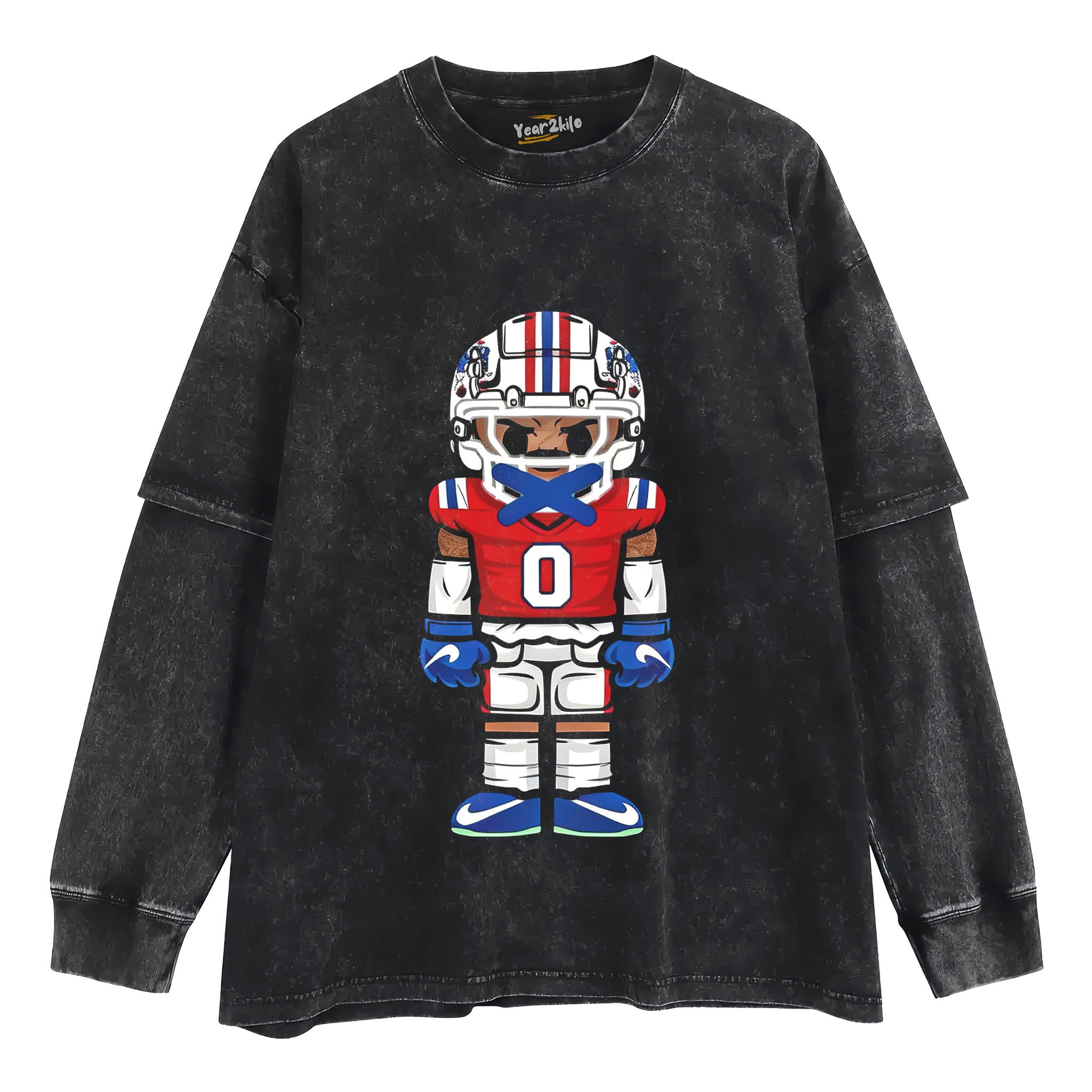 CARTOON FOOTBALL V4 TANK TOP & TEE & LONG SLEEVE & LAYERED LS & HOODIE