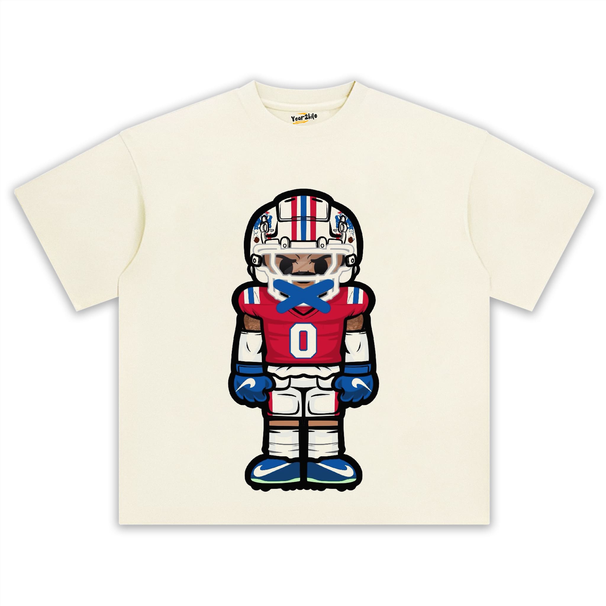 CARTOON FOOTBALL V4 TANK TOP & TEE & LONG SLEEVE & LAYERED LS & HOODIE