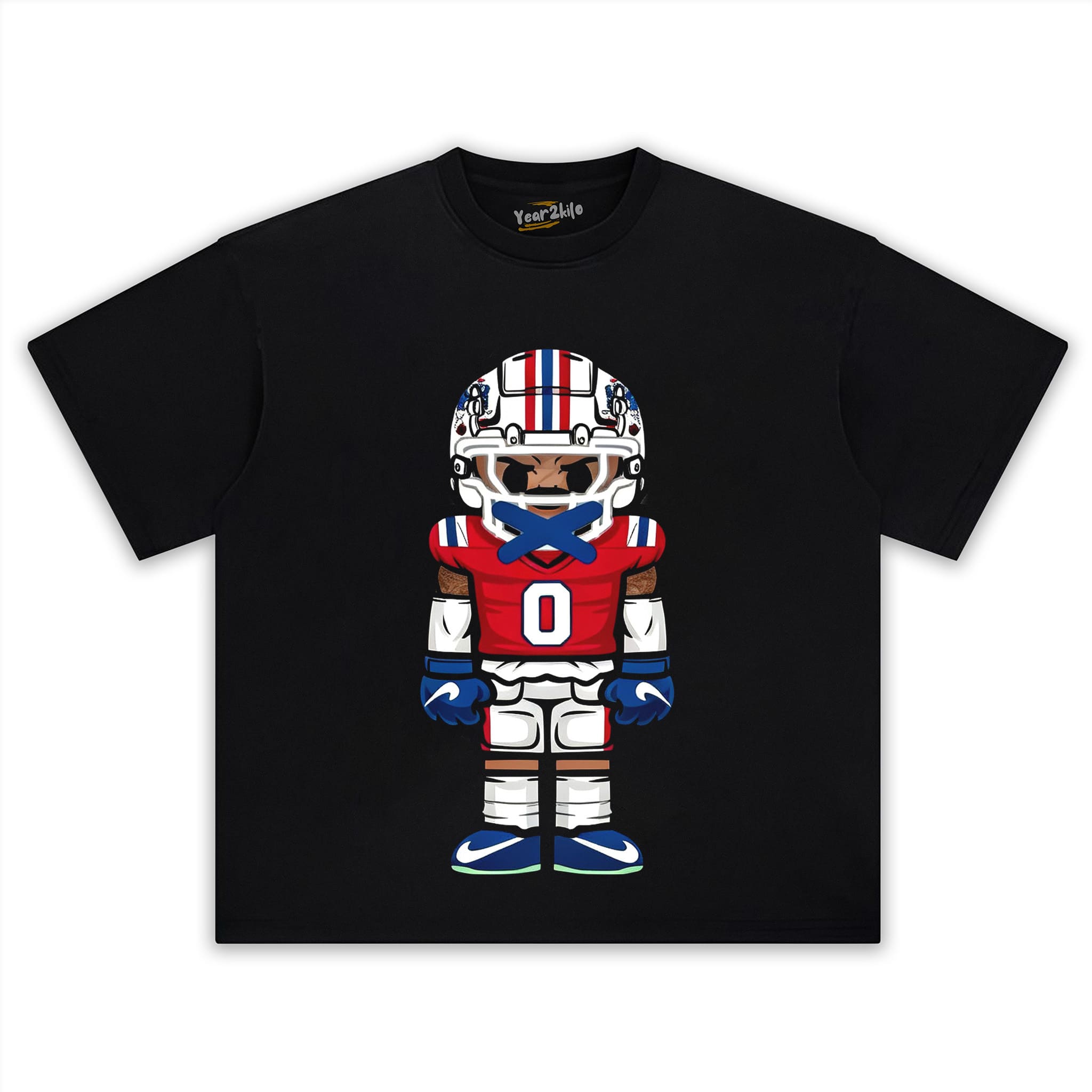 CARTOON FOOTBALL V4 TANK TOP & TEE & LONG SLEEVE & LAYERED LS & HOODIE