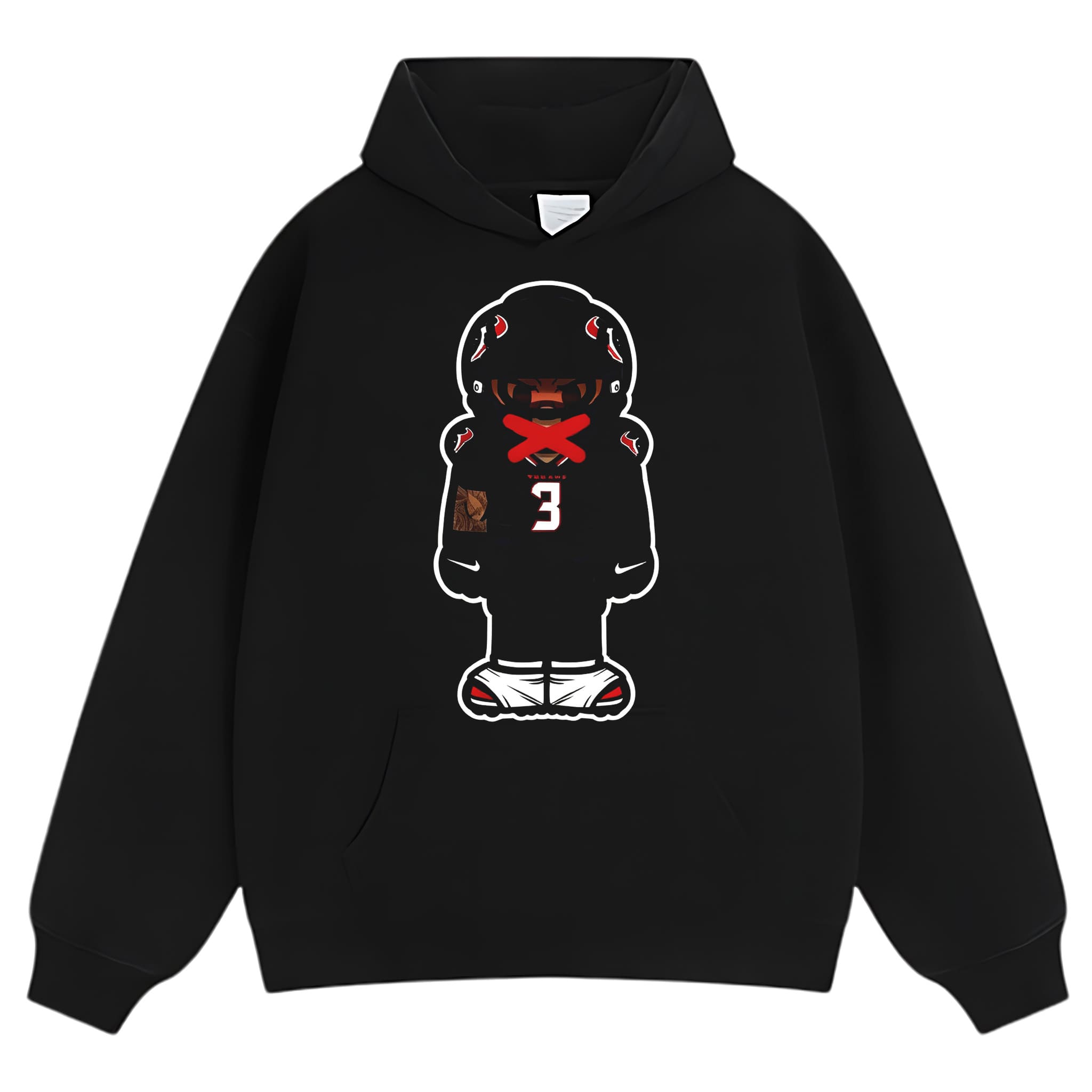 CARTOON FOOTBALL V6 TANK TOP & TEE & LONG SLEEVE & LAYERED LS & HOODIE