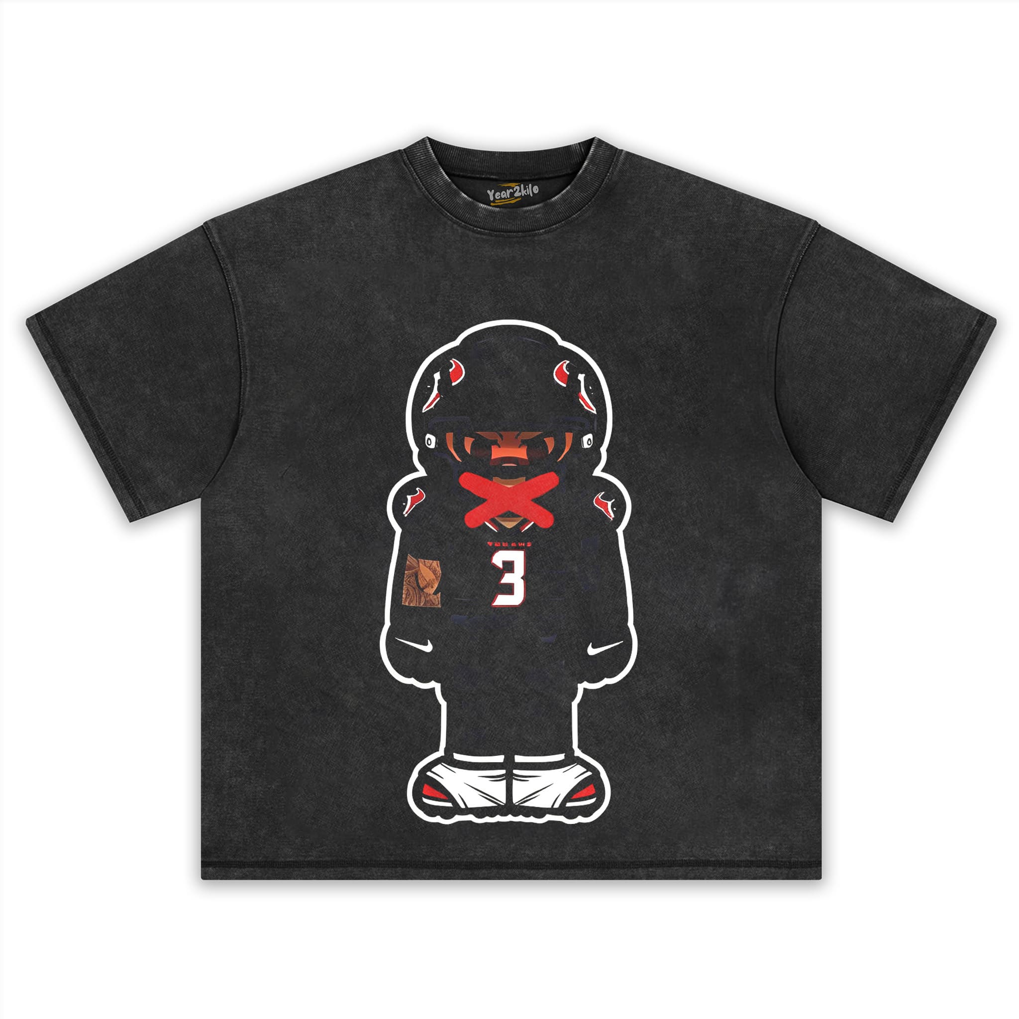 CARTOON FOOTBALL V6 TANK TOP & TEE & LONG SLEEVE & LAYERED LS & HOODIE
