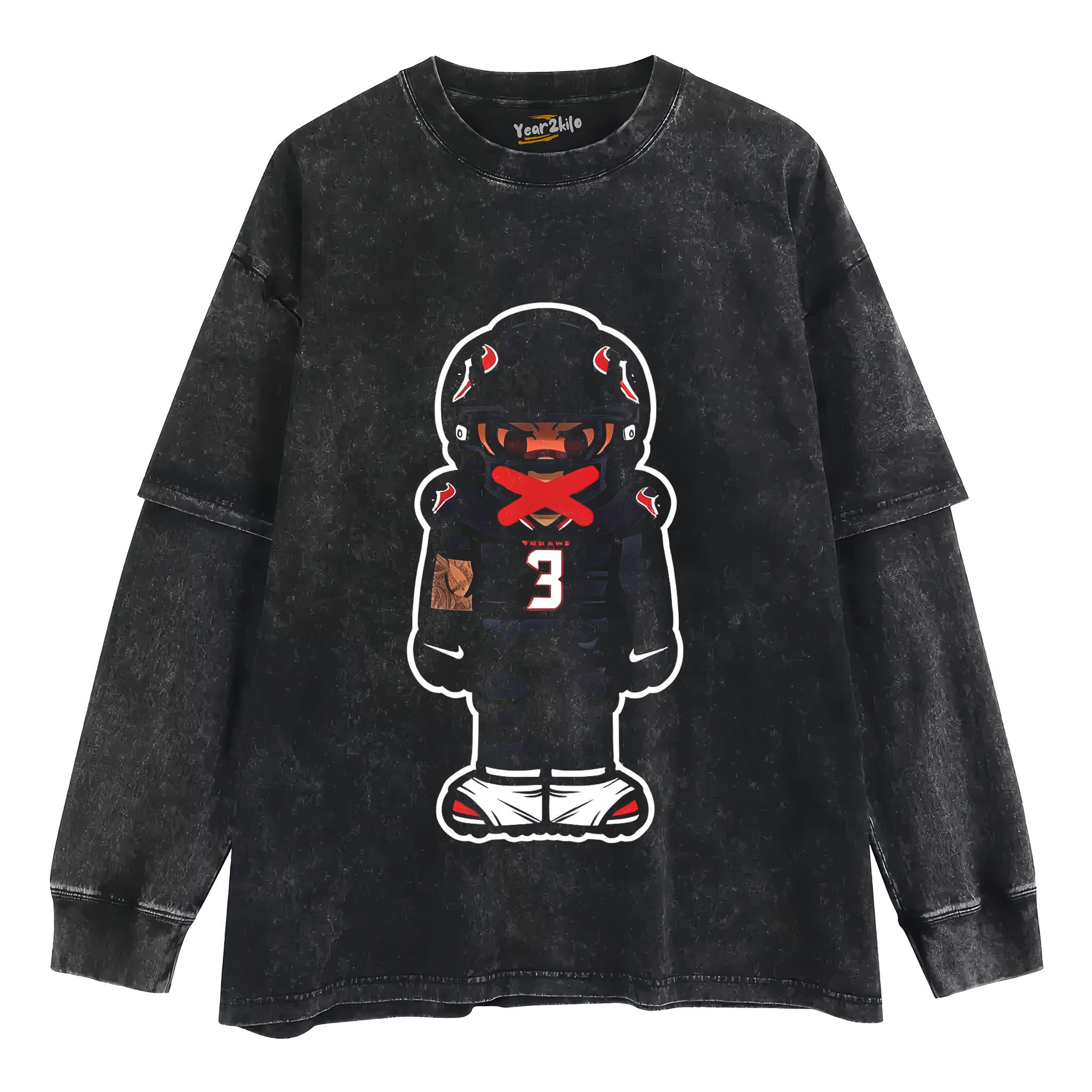 CARTOON FOOTBALL V6 TANK TOP & TEE & LONG SLEEVE & LAYERED LS & HOODIE