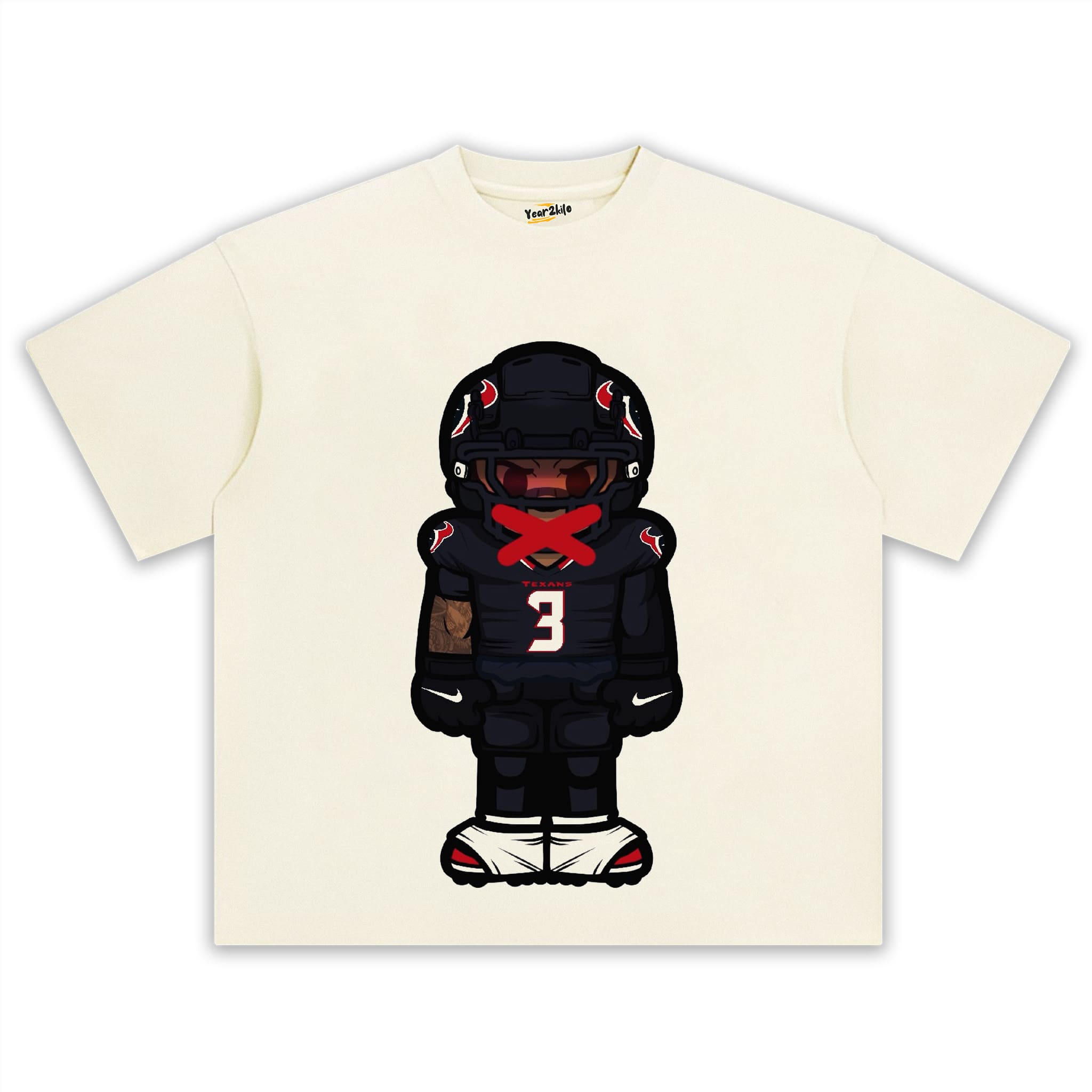 CARTOON FOOTBALL V6 TANK TOP & TEE & LONG SLEEVE & LAYERED LS & HOODIE