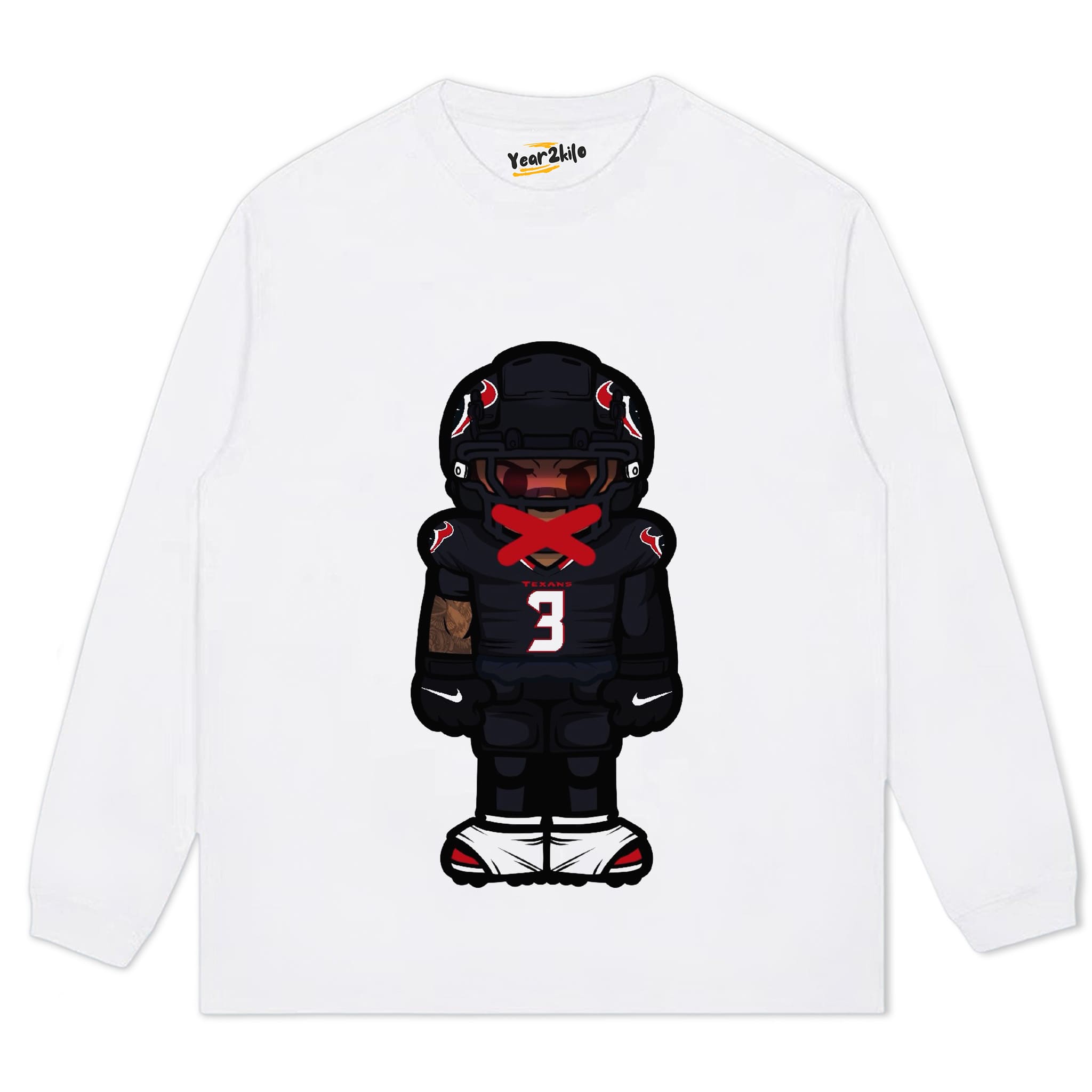 CARTOON FOOTBALL V6 TANK TOP & TEE & LONG SLEEVE & LAYERED LS & HOODIE