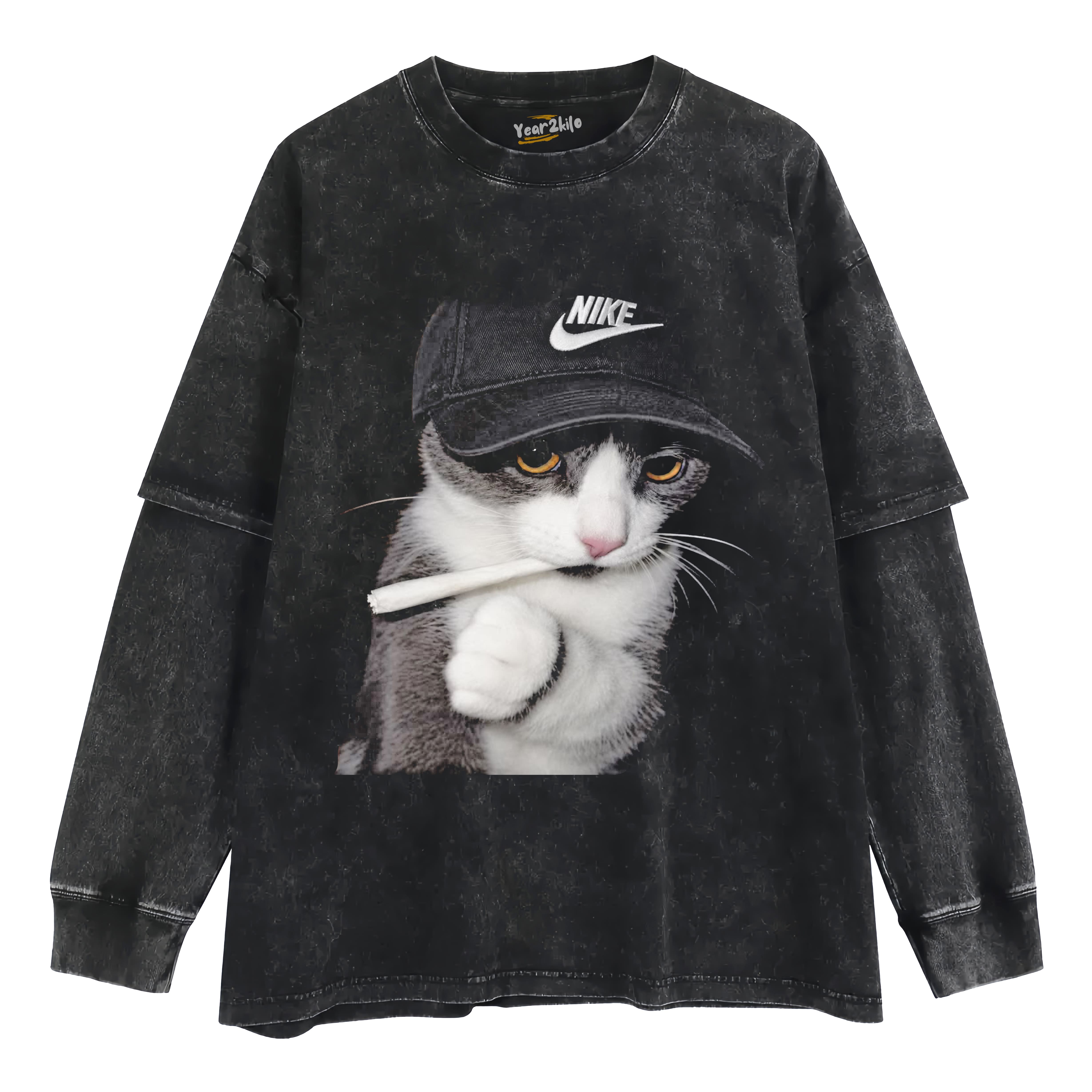 CAT MEME V4 TANK TOP & TEE & LONG SLEEVE & LAYERED LS & HOODIE