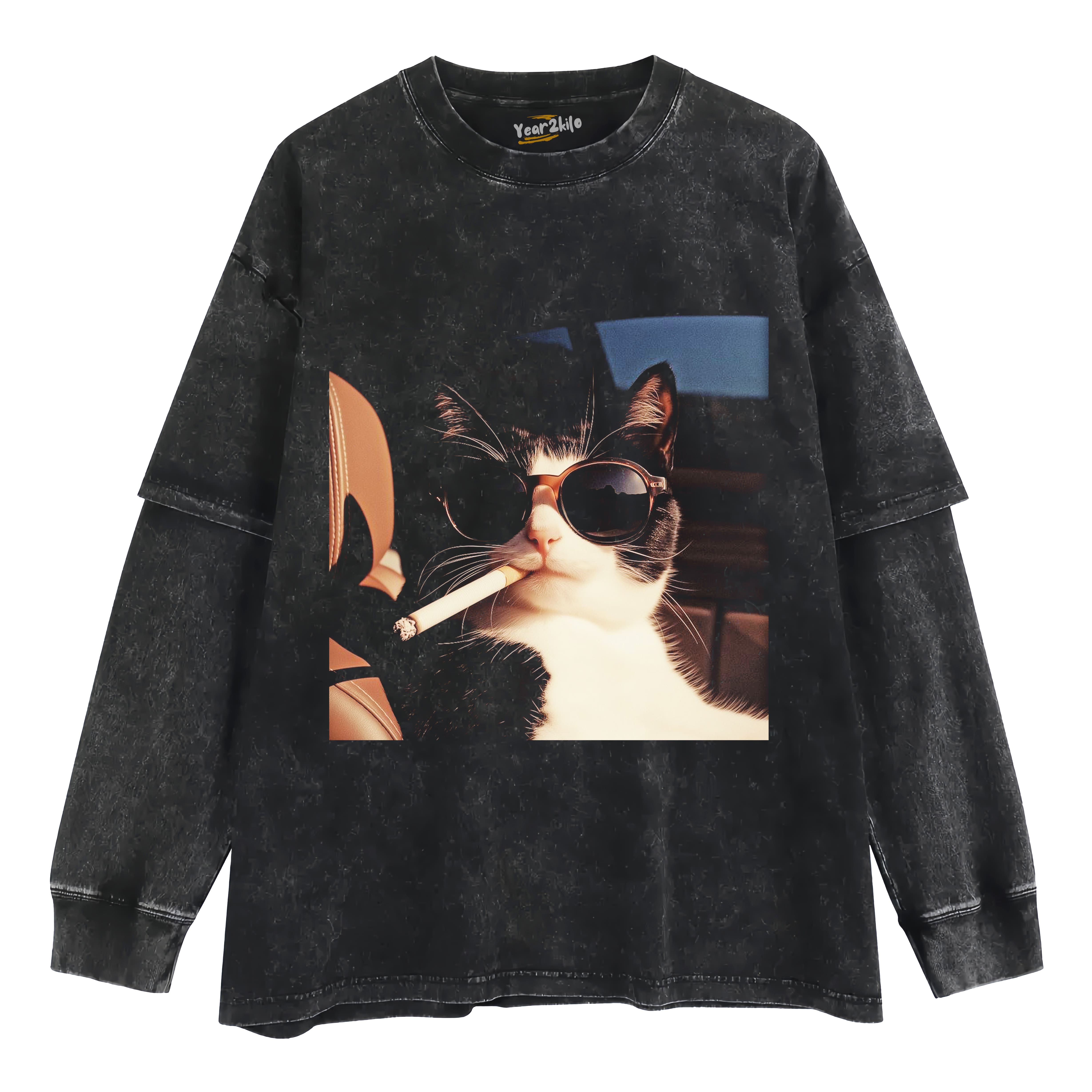 CAT MEME V6 TANK TOP & TEE & LONG SLEEVE & LAYERED LS & HOODIE