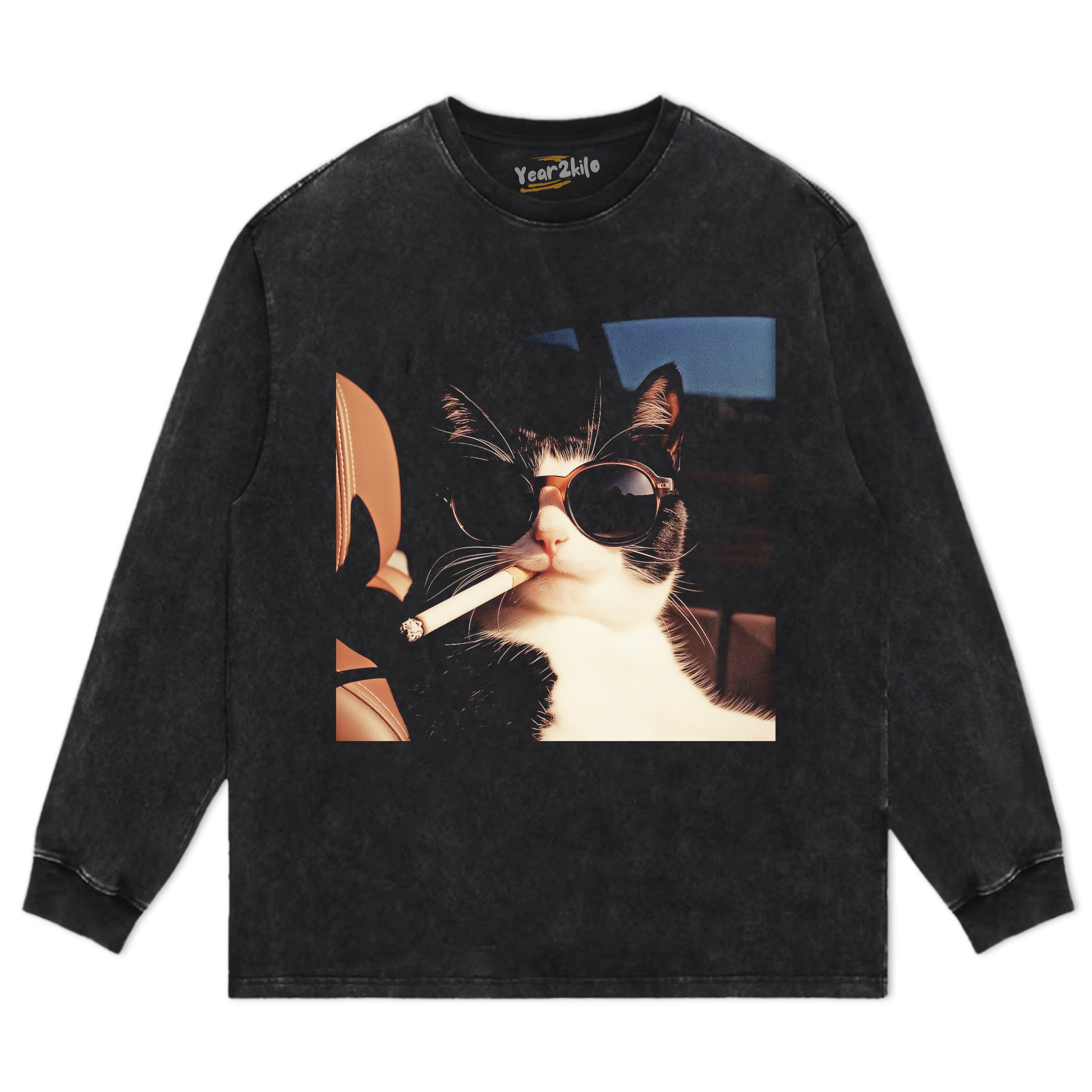 CAT MEME V6 TANK TOP & TEE & LONG SLEEVE & LAYERED LS & HOODIE