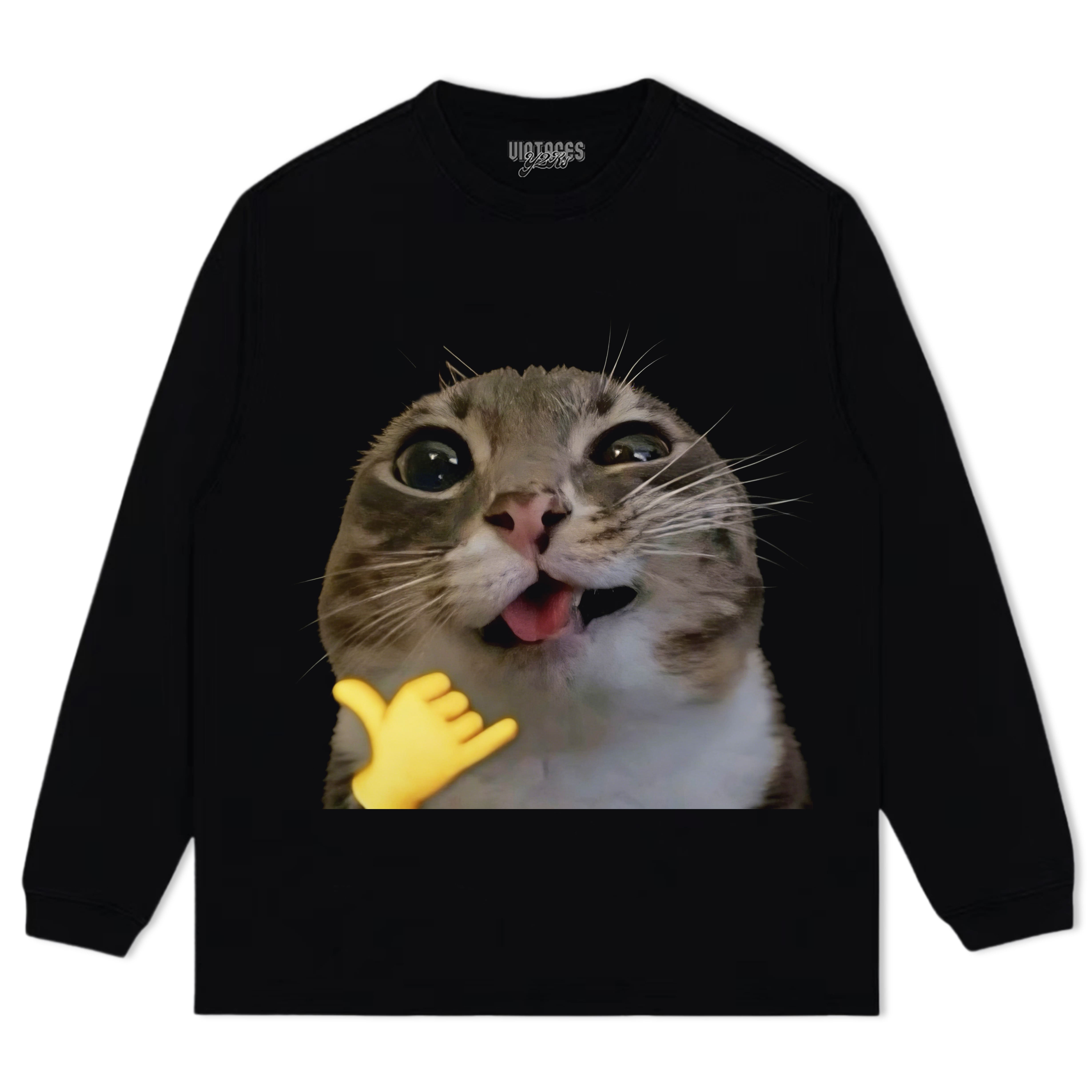 CAT MEMES FUNNY V4 TEE & LS & HOODIE