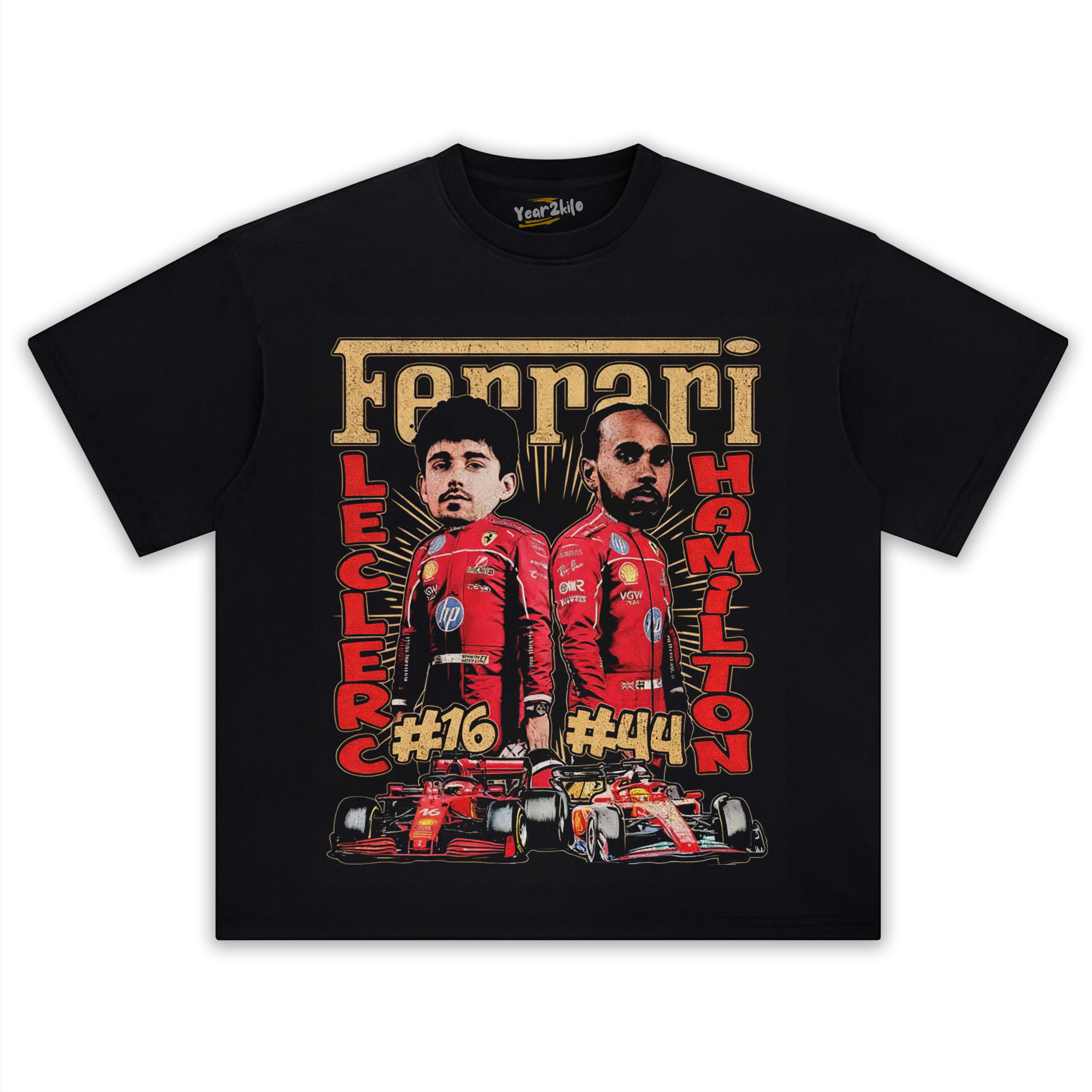 CHARLES LECLERC & LEWIS HAMILTON TEE