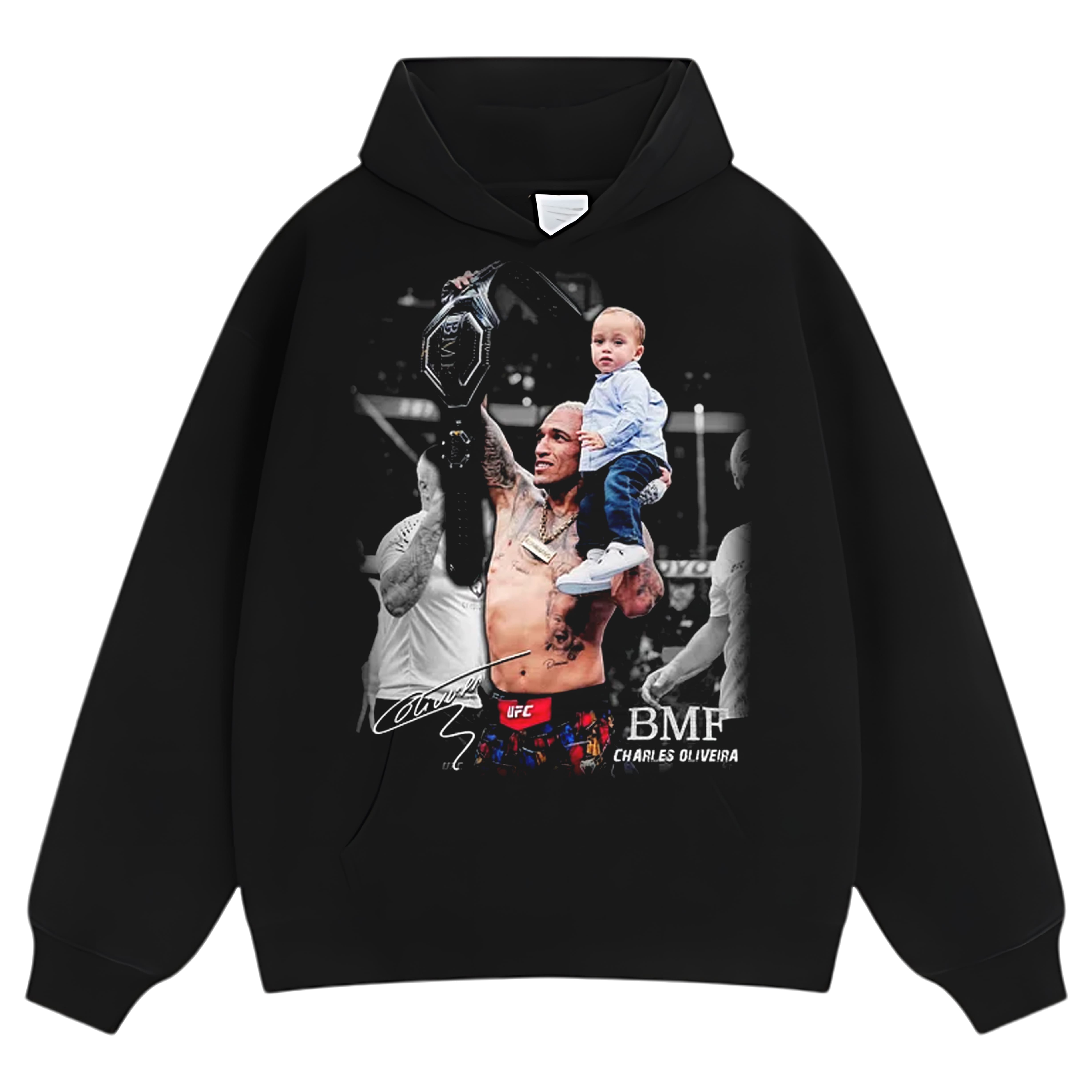 CHARLES OLIVEIRA BMF CHAMPION TEE & LS & HOODIE
