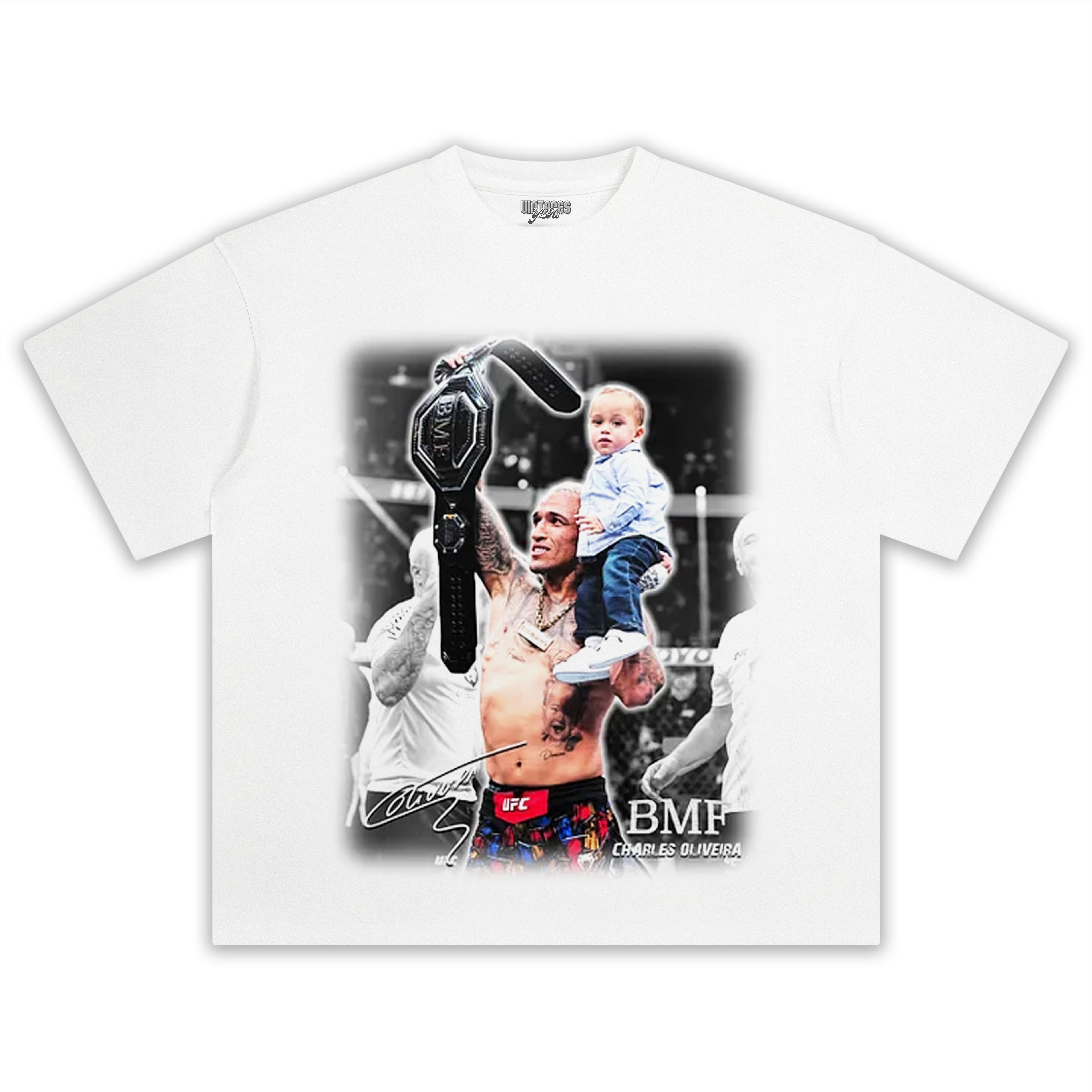 CHARLES OLIVEIRA BMF CHAMPION TEE & LS & HOODIE