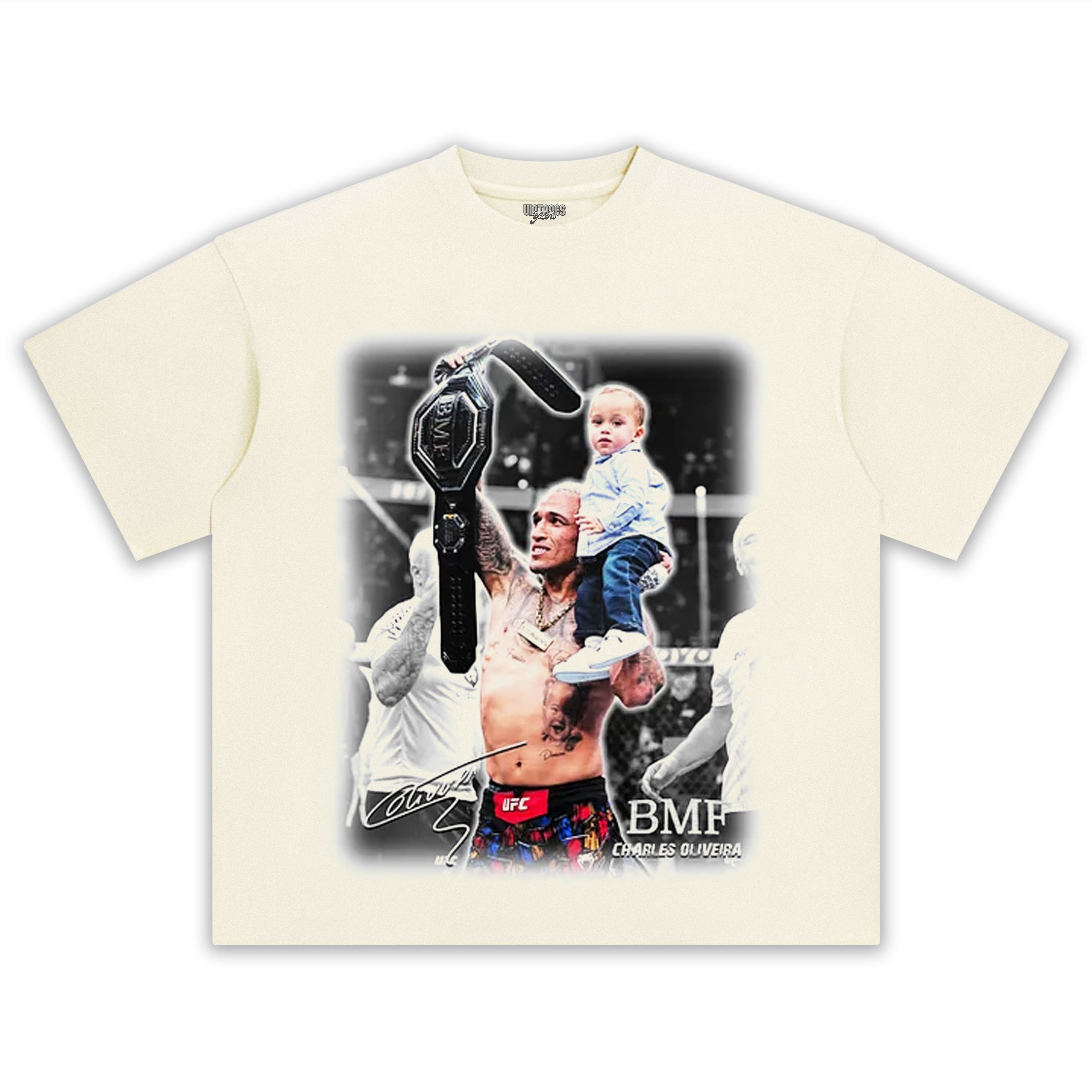 CHARLES OLIVEIRA BMF CHAMPION TEE & LS & HOODIE