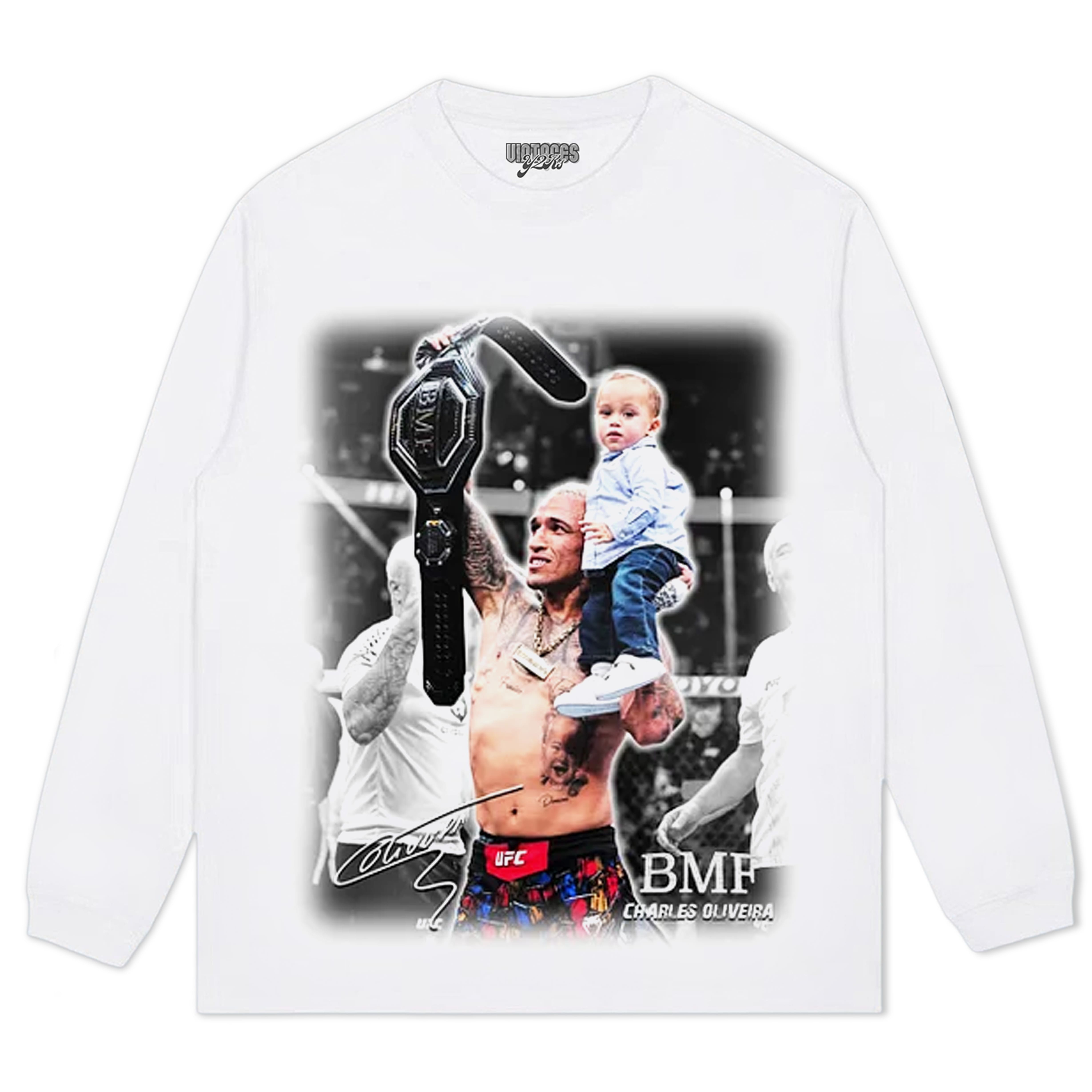CHARLES OLIVEIRA BMF CHAMPION TEE & LS & HOODIE