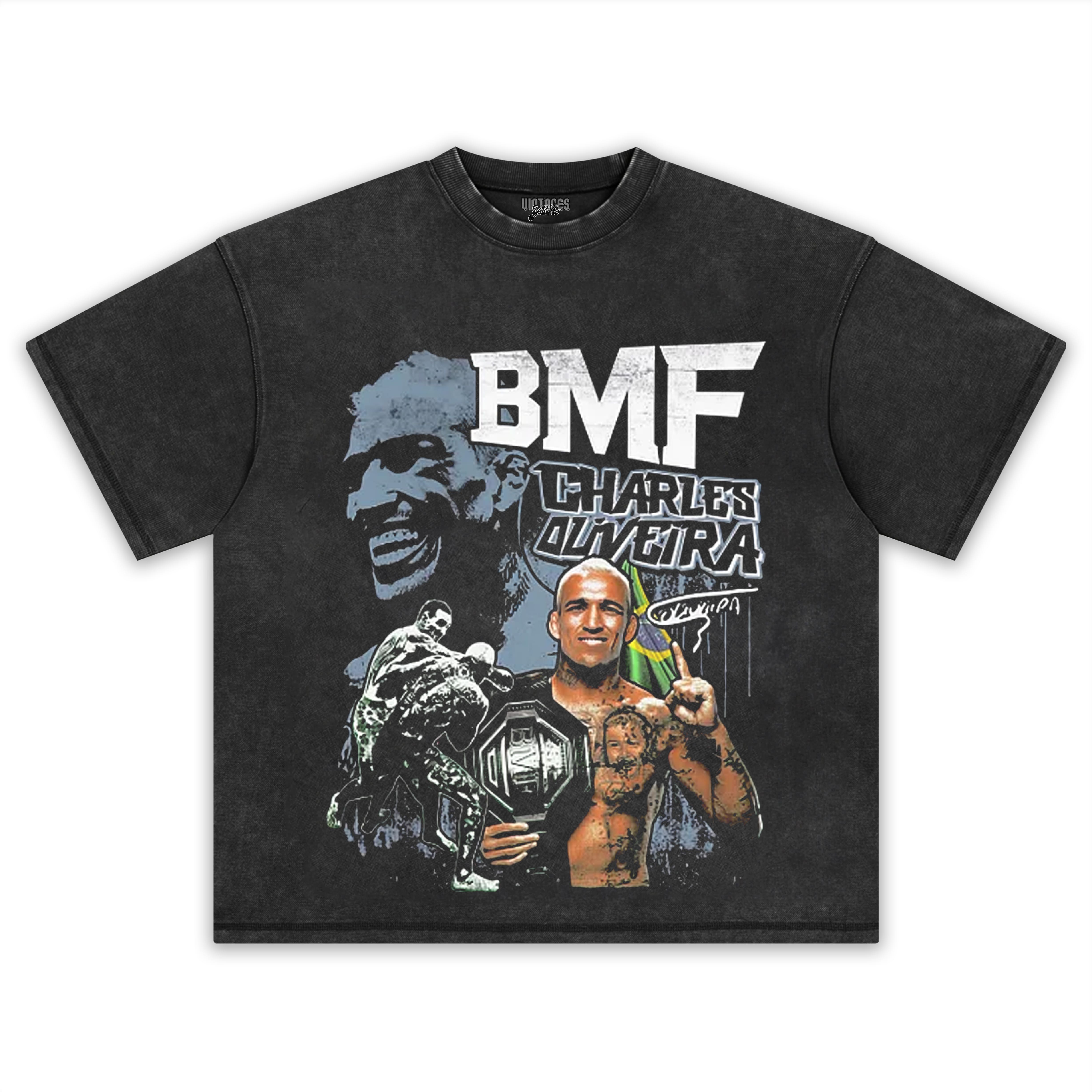 CHARLES OLIVEIRA BMF CHAMPION V4 TEE & LS & HOODIE