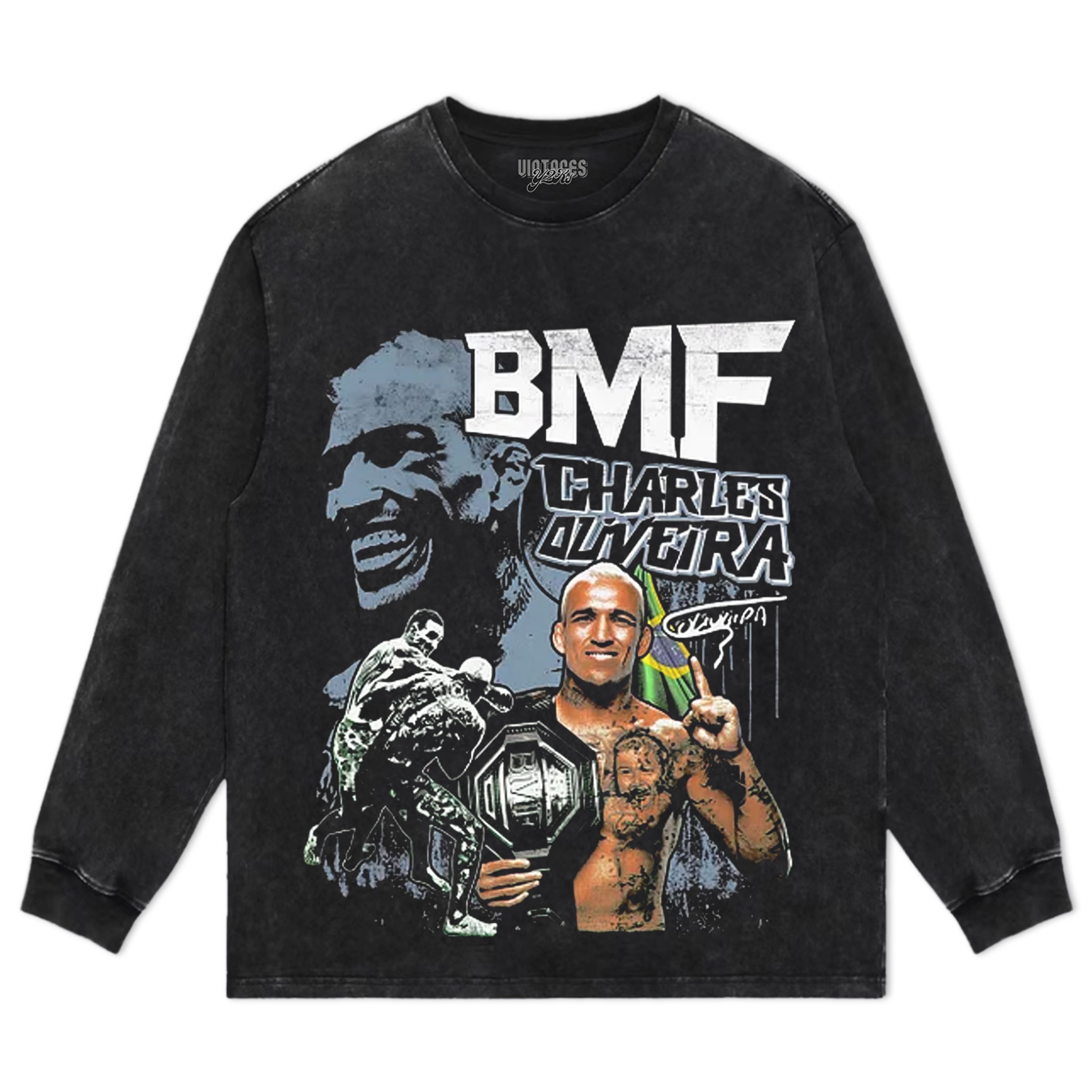 CHARLES OLIVEIRA BMF CHAMPION V4 TEE & LS & HOODIE