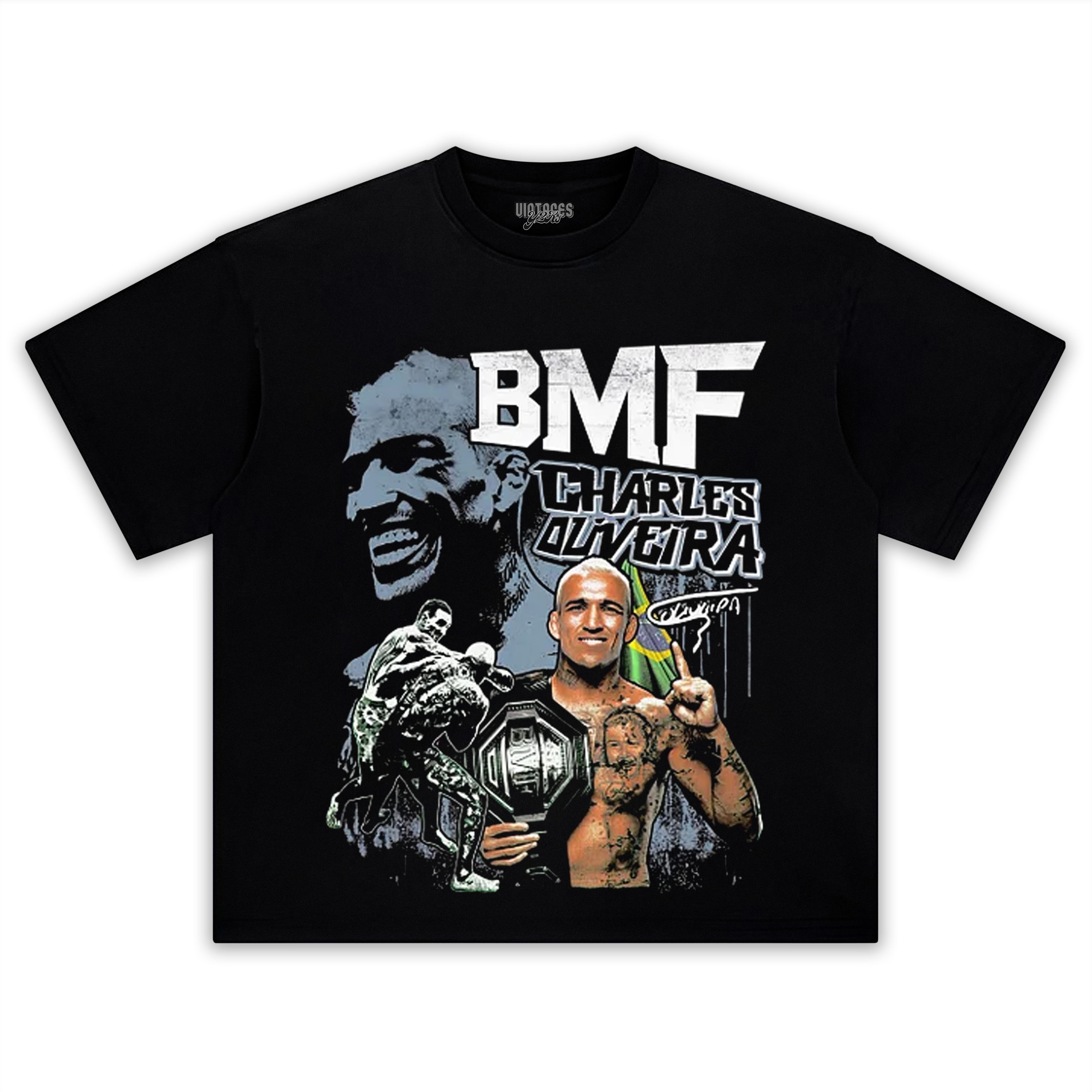 CHARLES OLIVEIRA BMF CHAMPION V4 TEE & LS & HOODIE