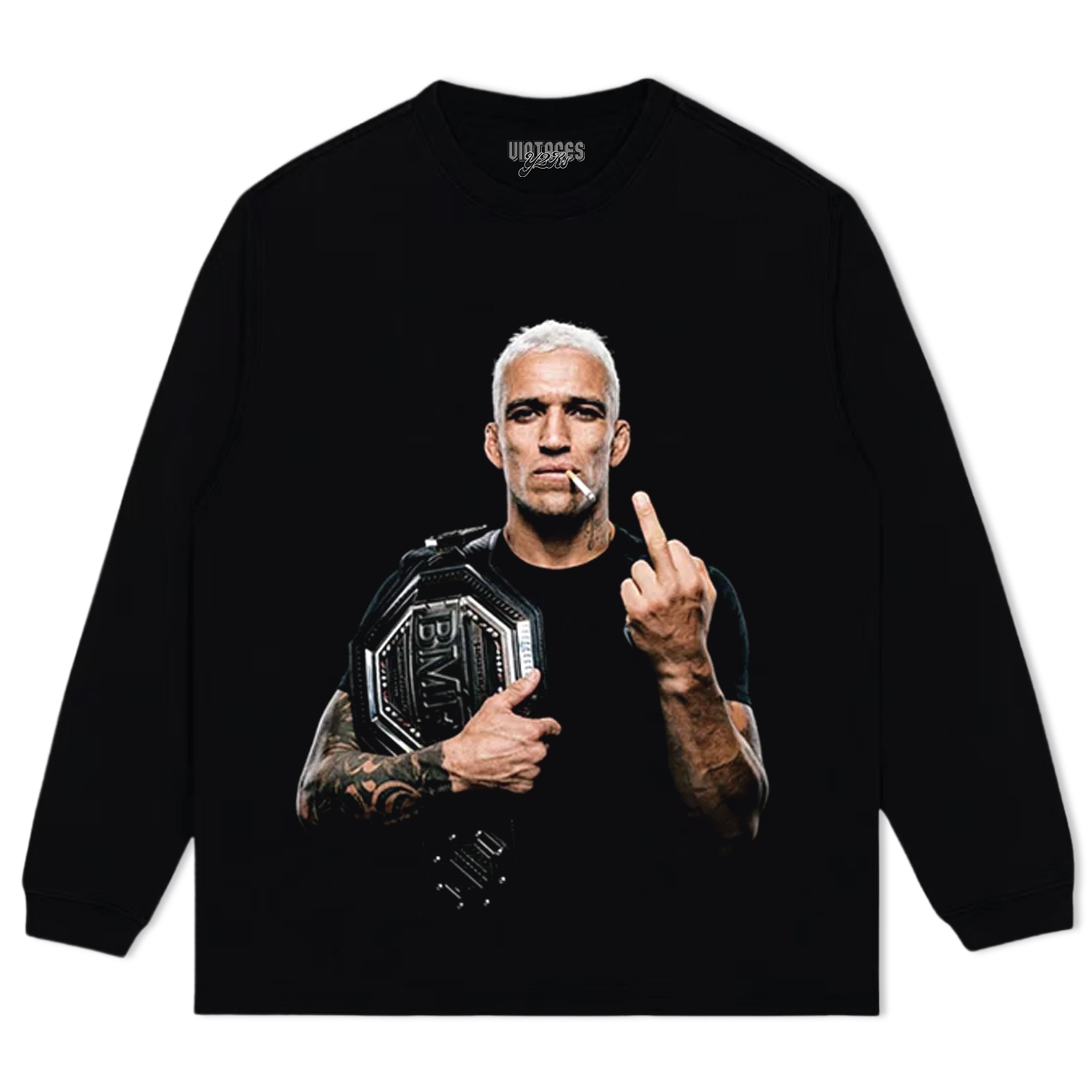 CHARLES OLIVEIRA BMF CHAMPION V6 TEE & LS & HOODIE