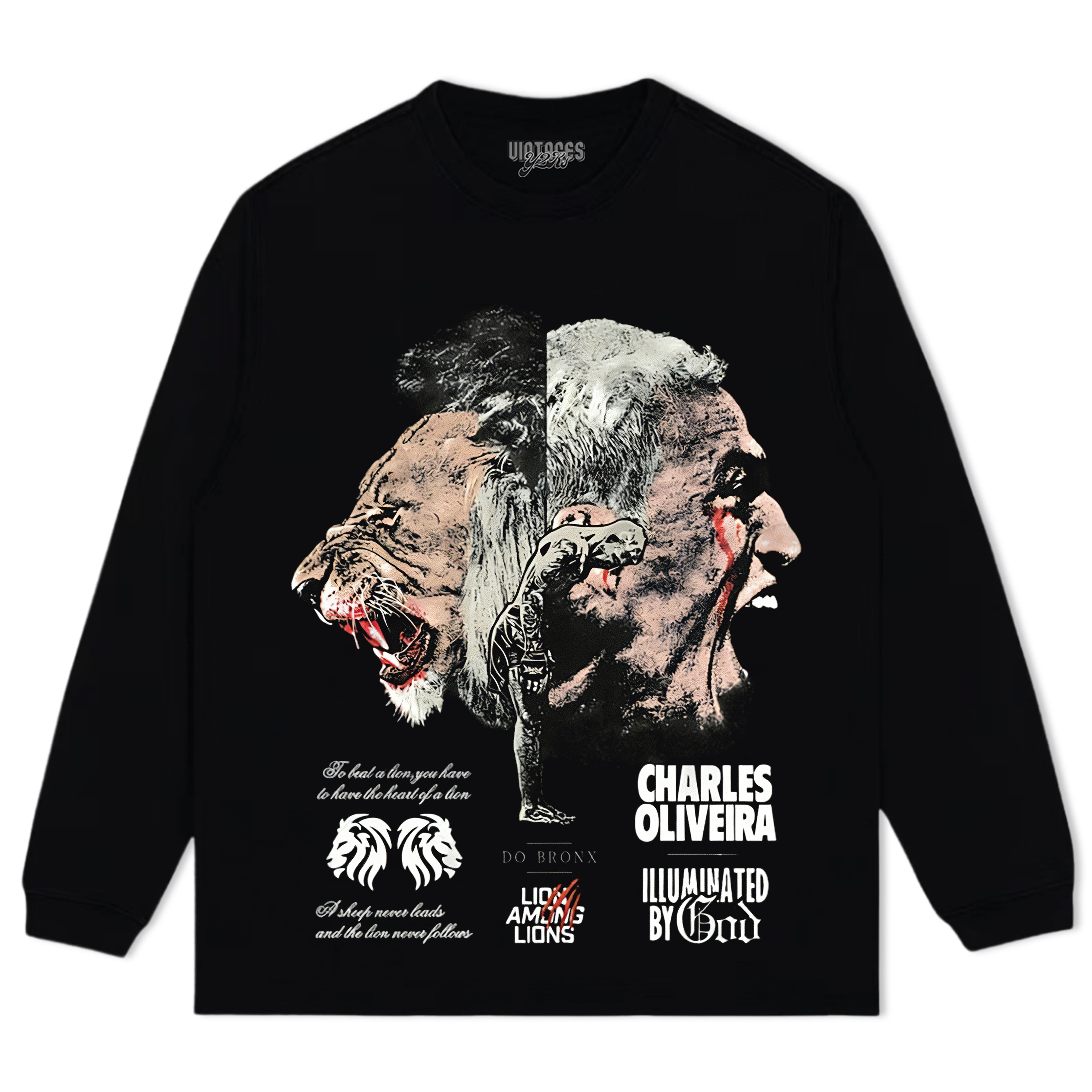 CHARLES OLIVEIRA LION AMONG LIONS TEE & LS & HOODIE